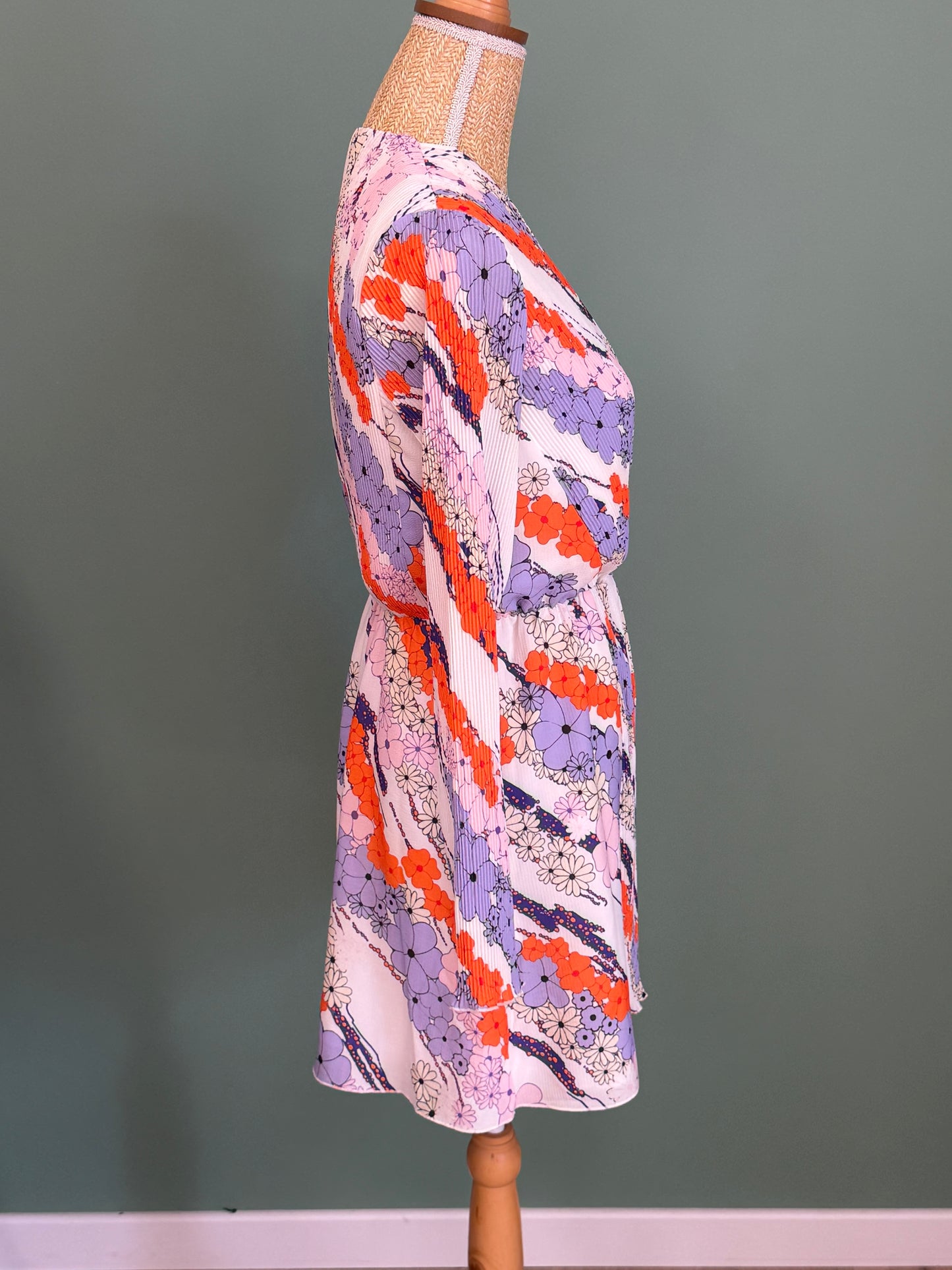 Robe plissée fleurie Carven Édition Limitée La Redoute femme taille 40