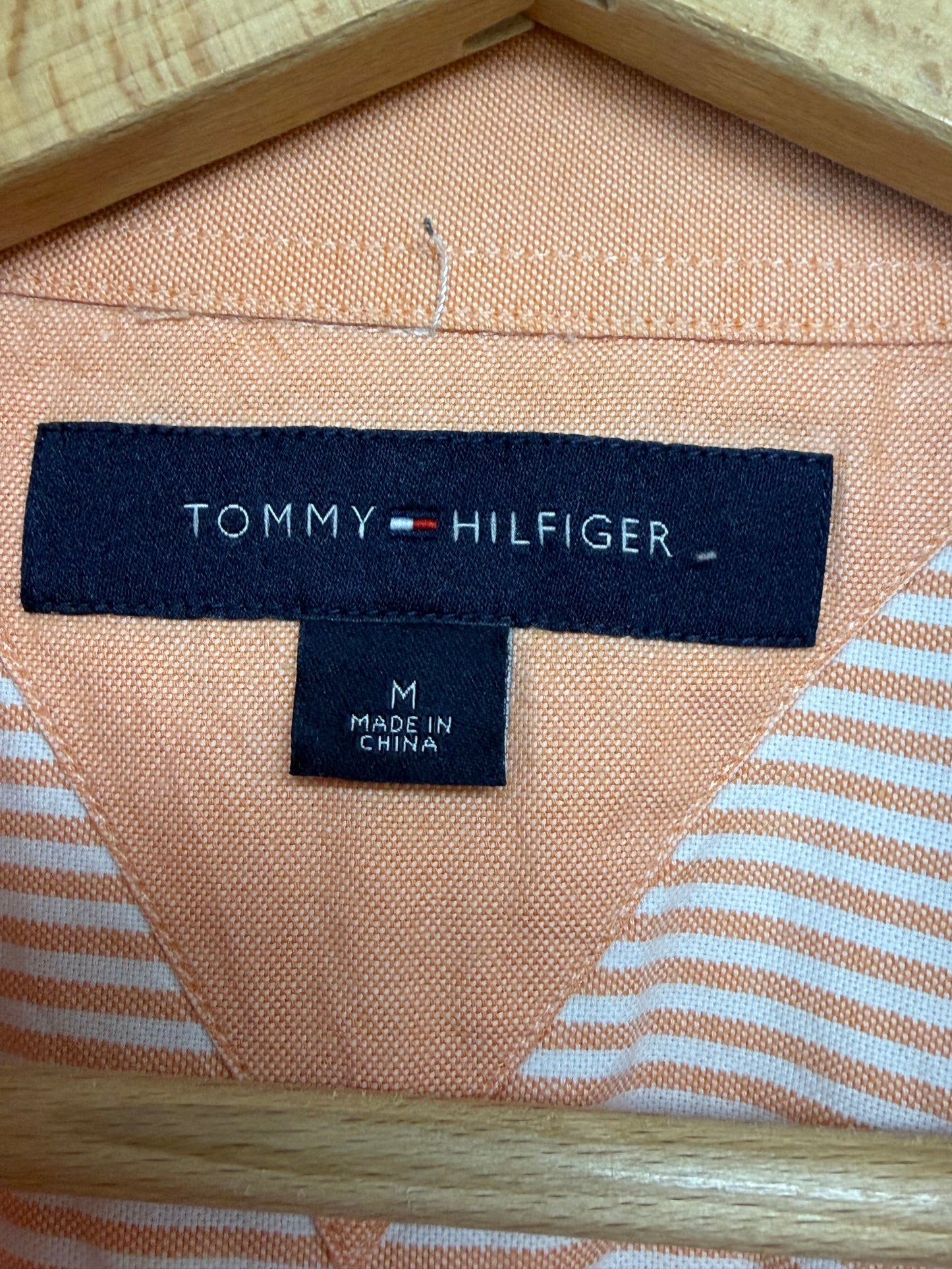 Chemise Tommy Hilfiger rayée saumon
