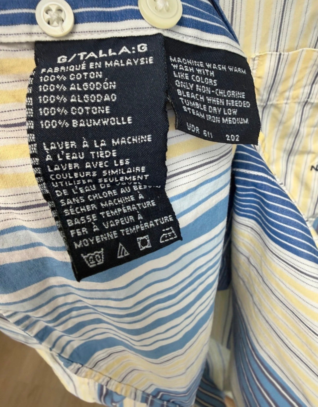 Chemise rayée coton - Nautica - Taille XL