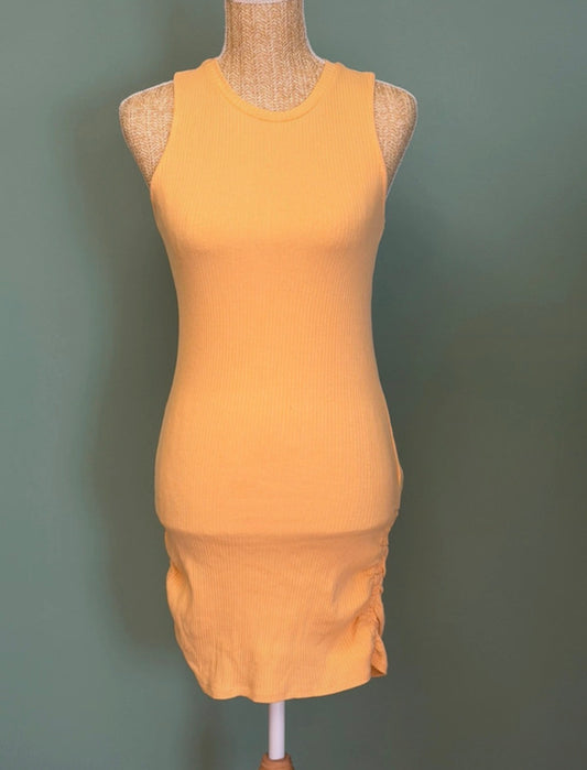 Robe débardeur côtelée H&M jaune pastel - Taille S