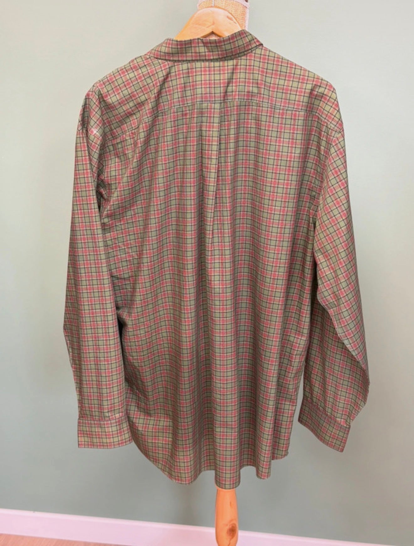 Chemise à carreaux vert & bordeaux- L.L.Bean - Taille XXL