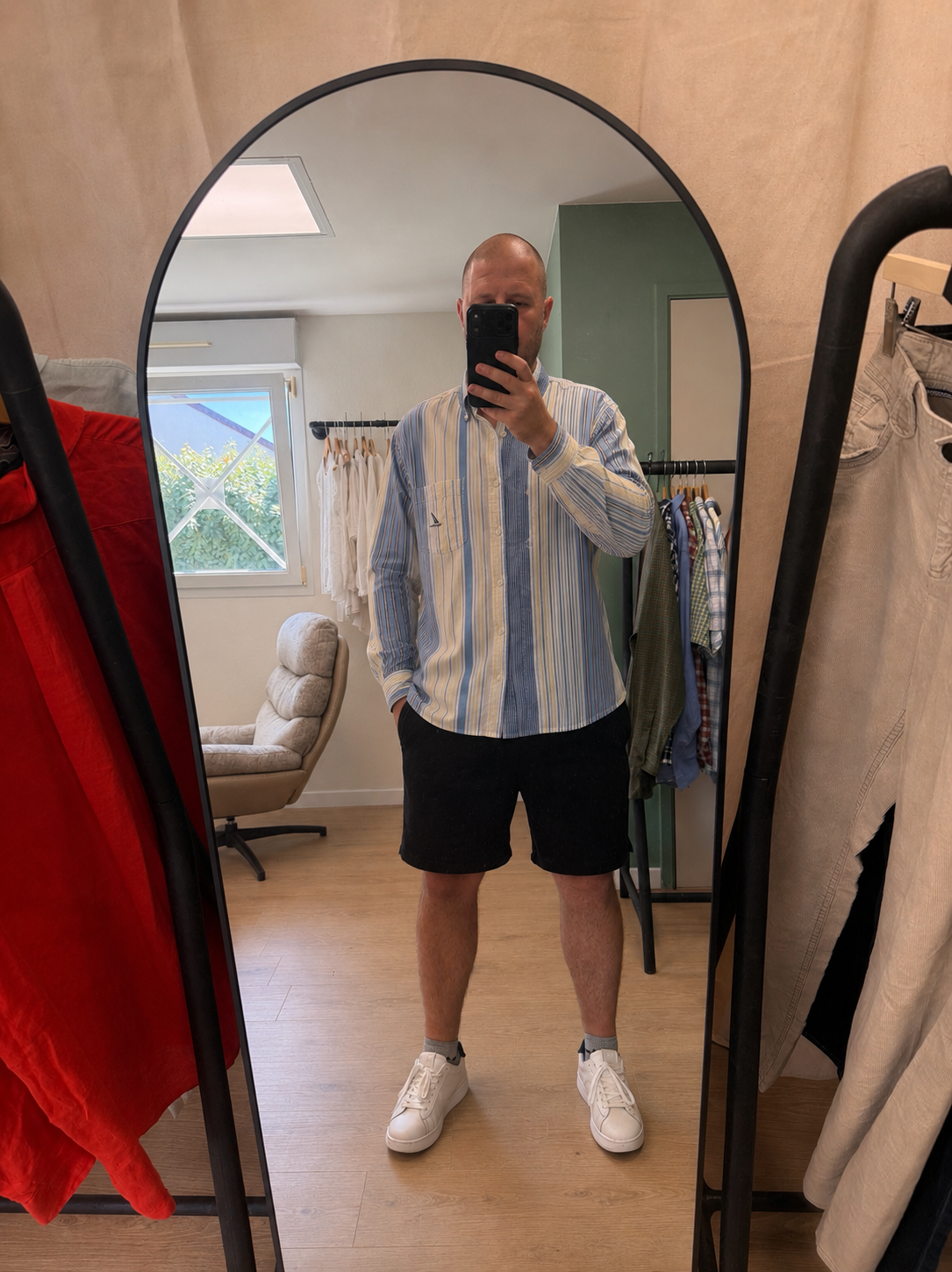 Chemise rayée coton - Nautica - Taille XL