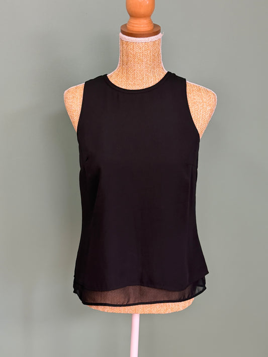 Débardeur noir H&M femme fluide sans manches taille 36