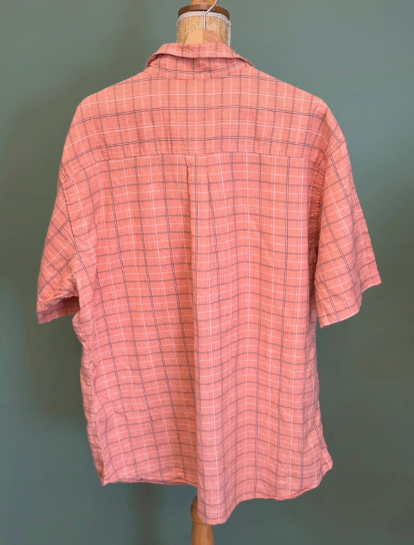 Chemise à carreaux rose saumon - Woolrich - Taille XL