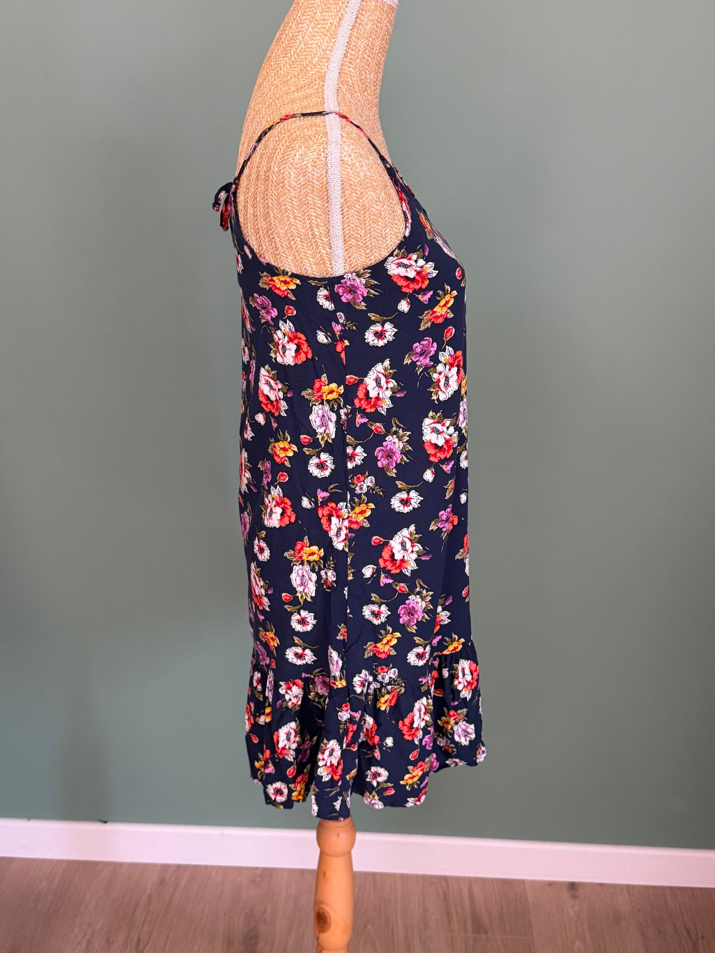 Robe fleurie bleu marine femme taille M