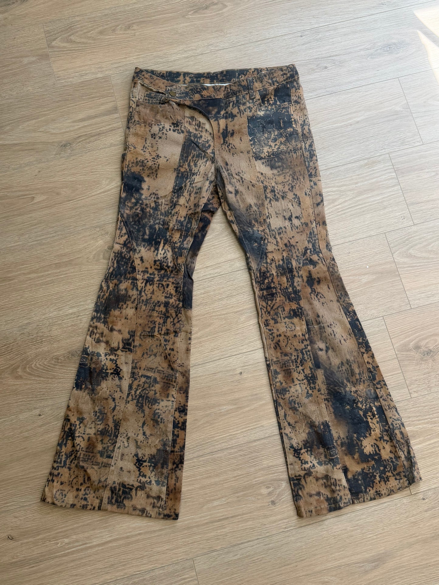 Jean Musera imprimé bootcut
