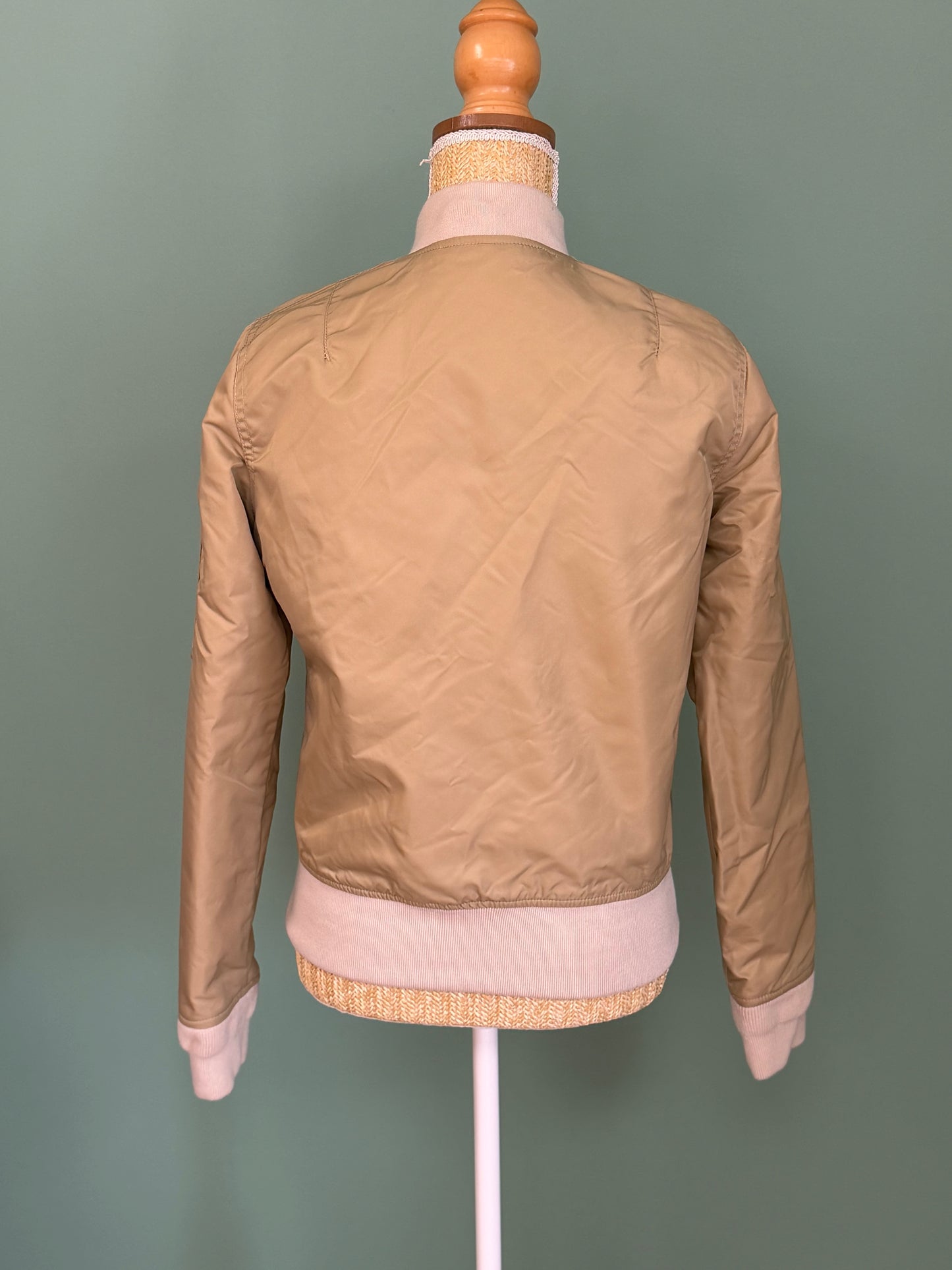 Bomber Schott NYC beige femme style aviateur – Taille M
