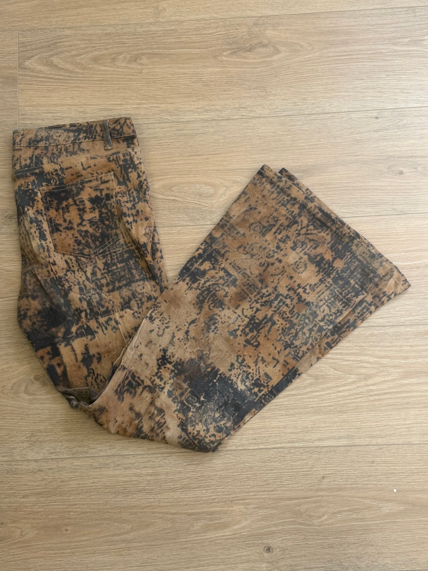 Jean Musera imprimé bootcut