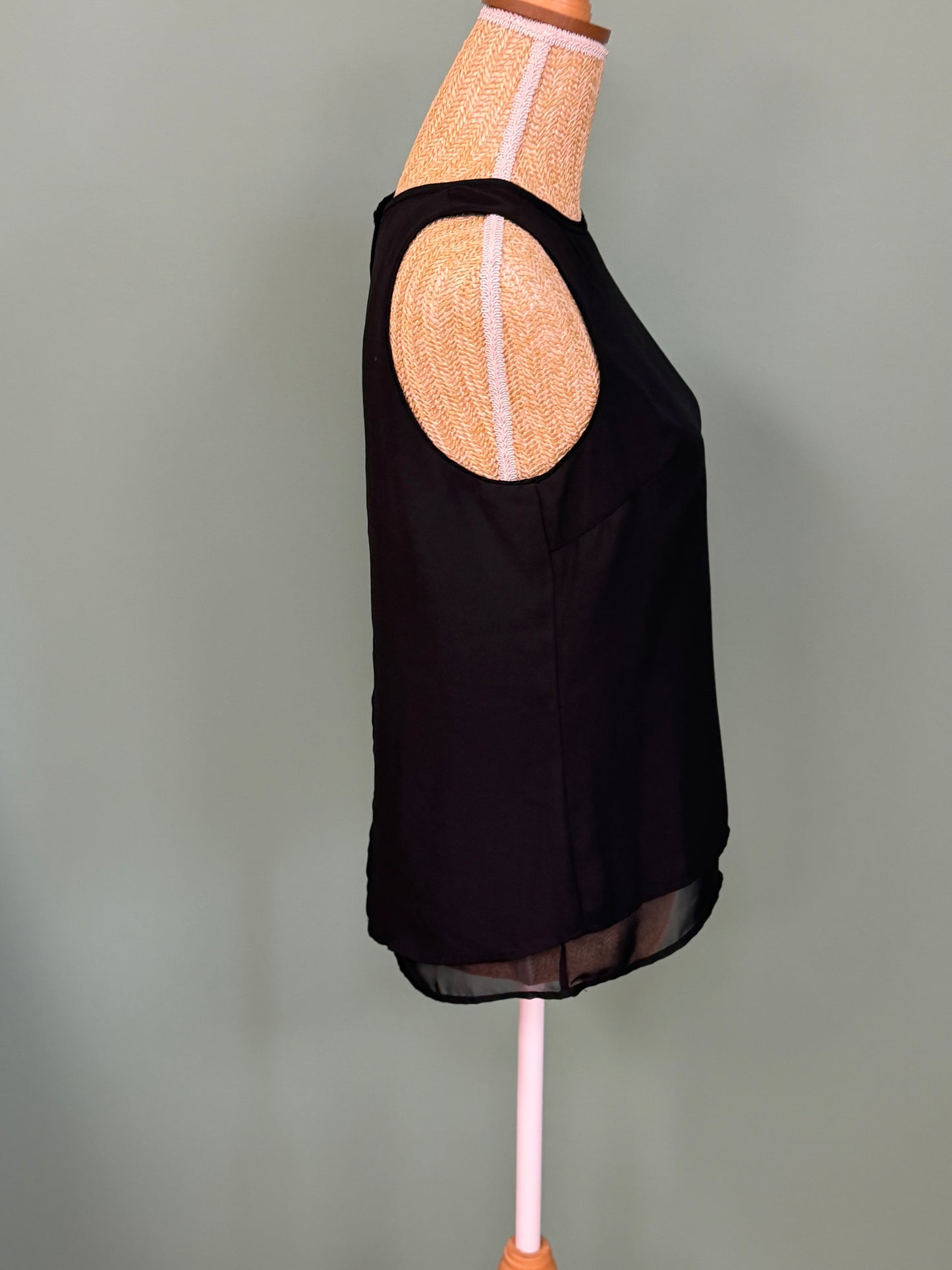 Débardeur noir H&M femme fluide sans manches taille 36