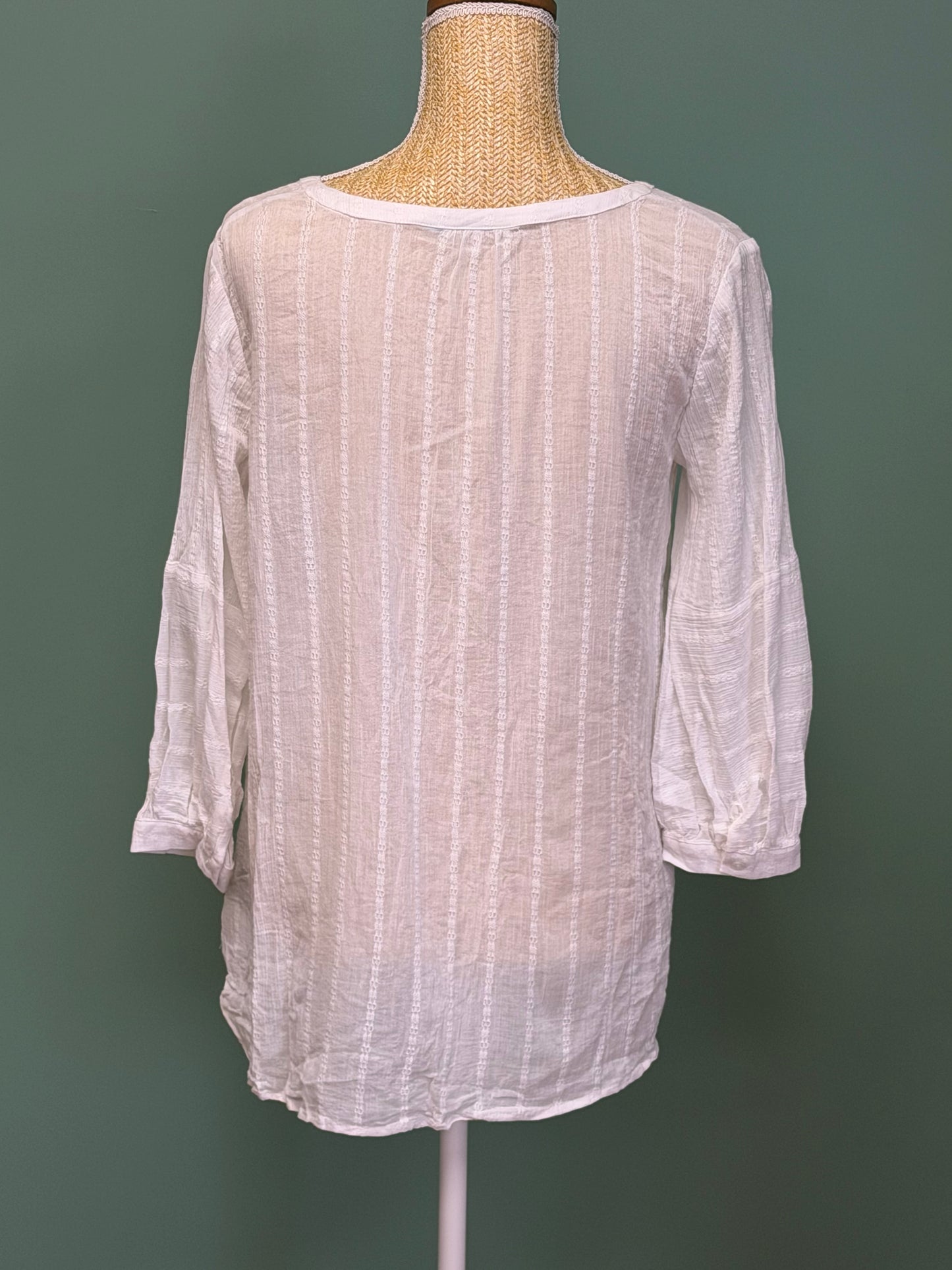 Blouse blanche légère esprit bohème