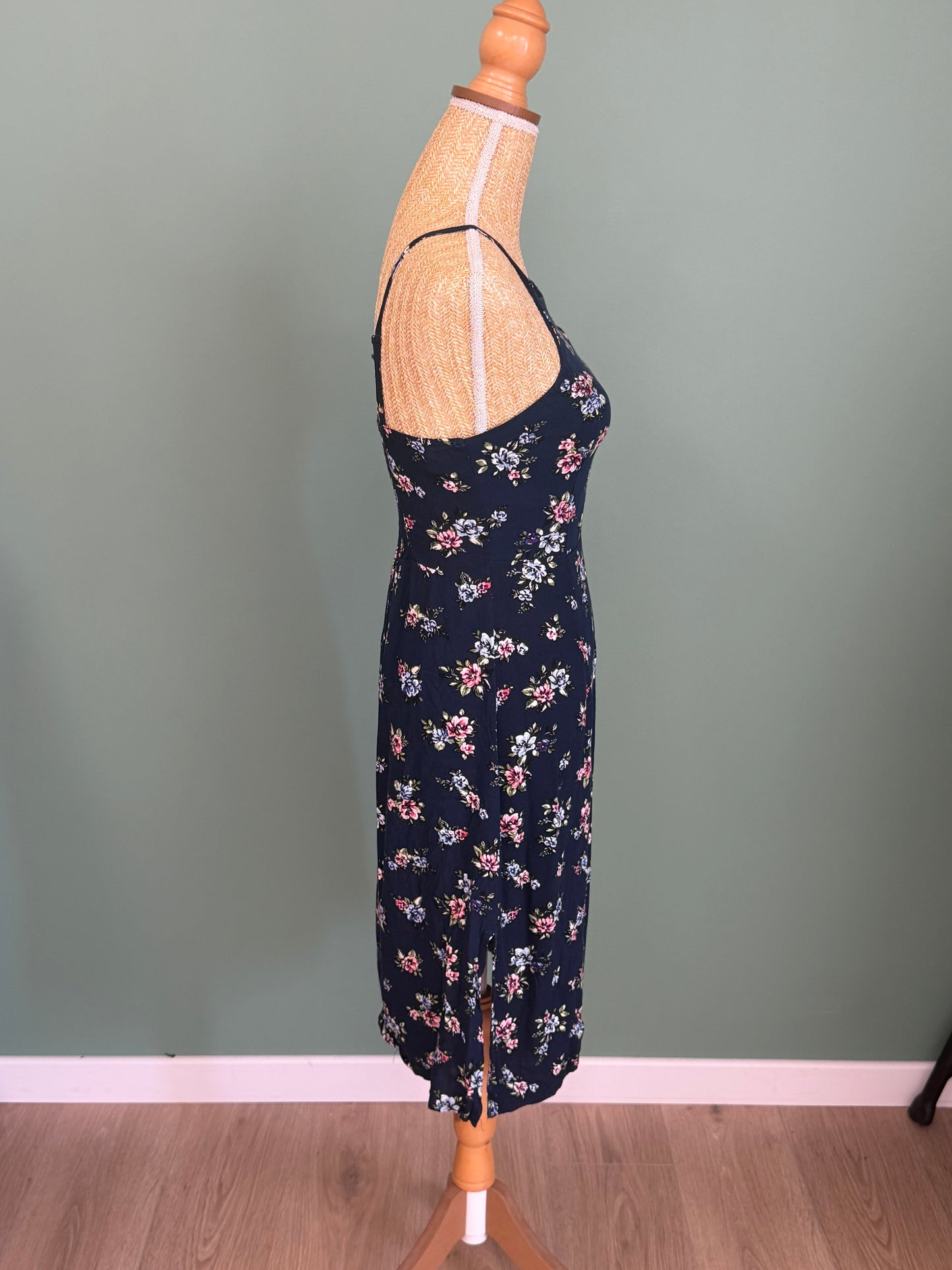 Robe fleurie bleu marine femme taille XS