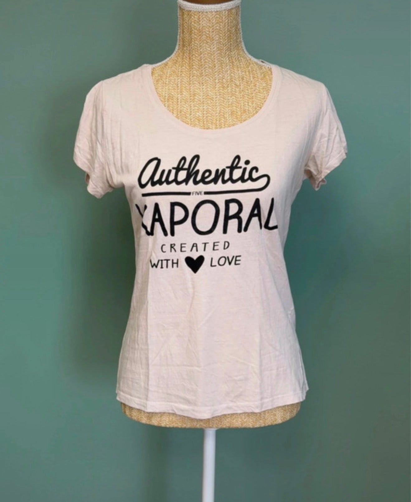 T-shirt rose poudré imprimé - Kaporal Authentic - Taile M