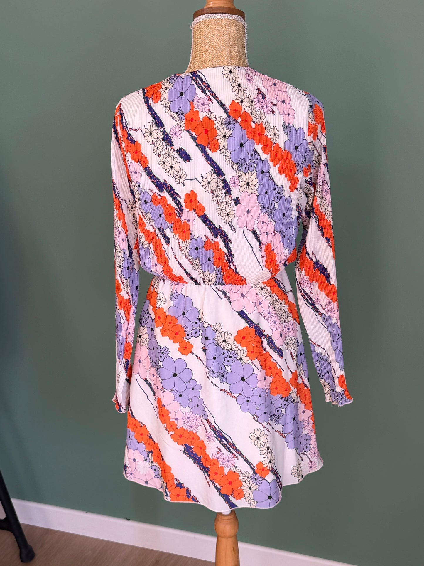 Robe plissée fleurie Carven Édition Limitée La Redoute femme taille 40