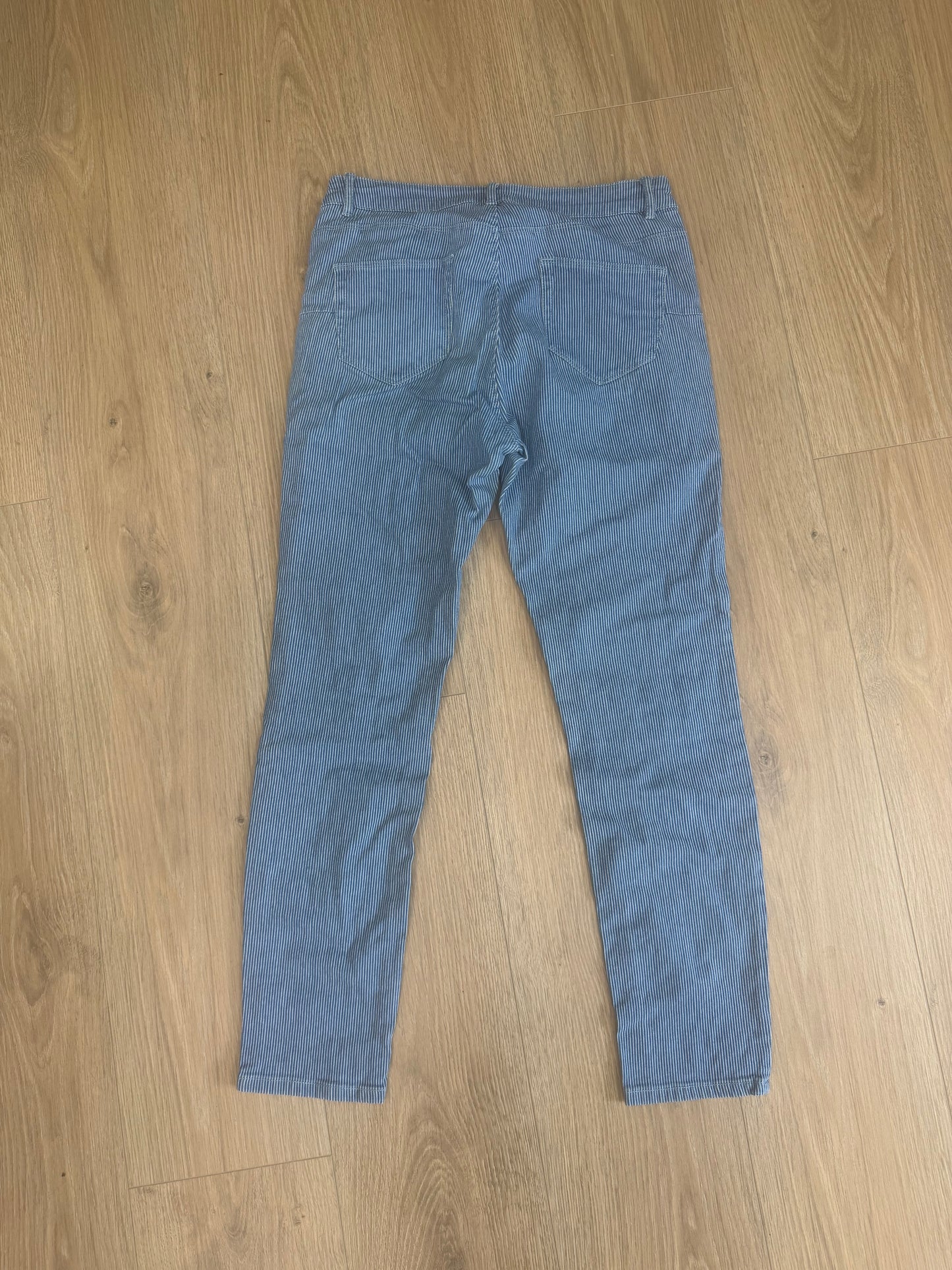 Jean rayé bleu Camaïeu femme taille 38
