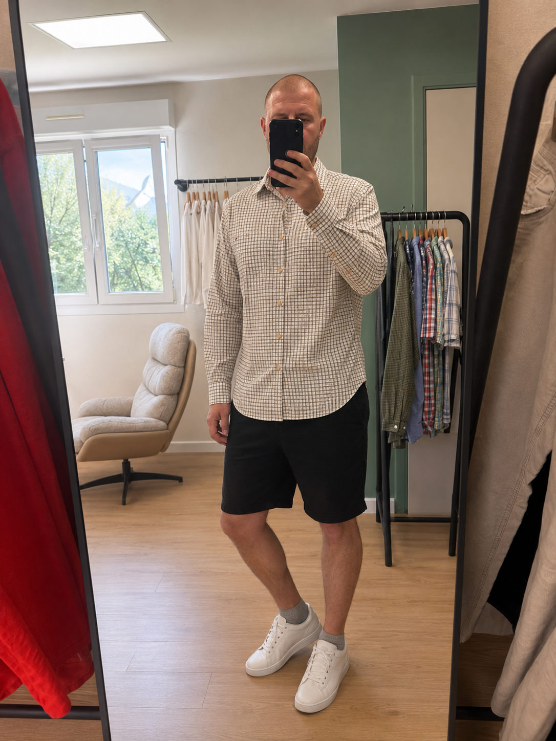 Chemise à petits carreaux - Tommy Hilfiger - Taille L