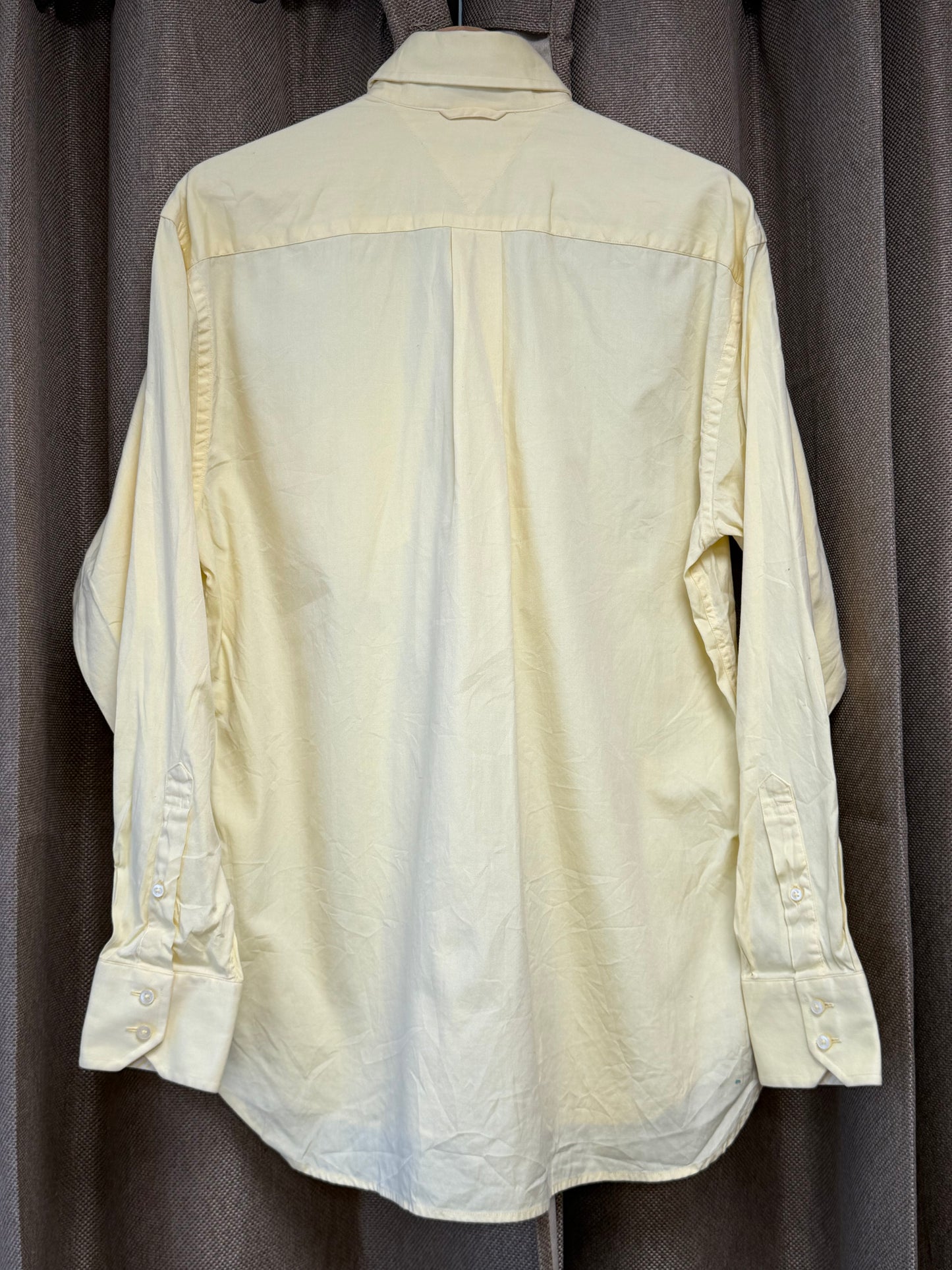 Chemise Tommy Hilfiger jaune pastel vintage