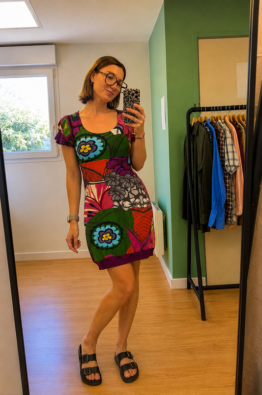 Robe Desigual multicolore en coton – Taille S