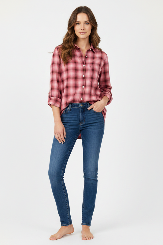 Chemise Levi’s à carreaux roses