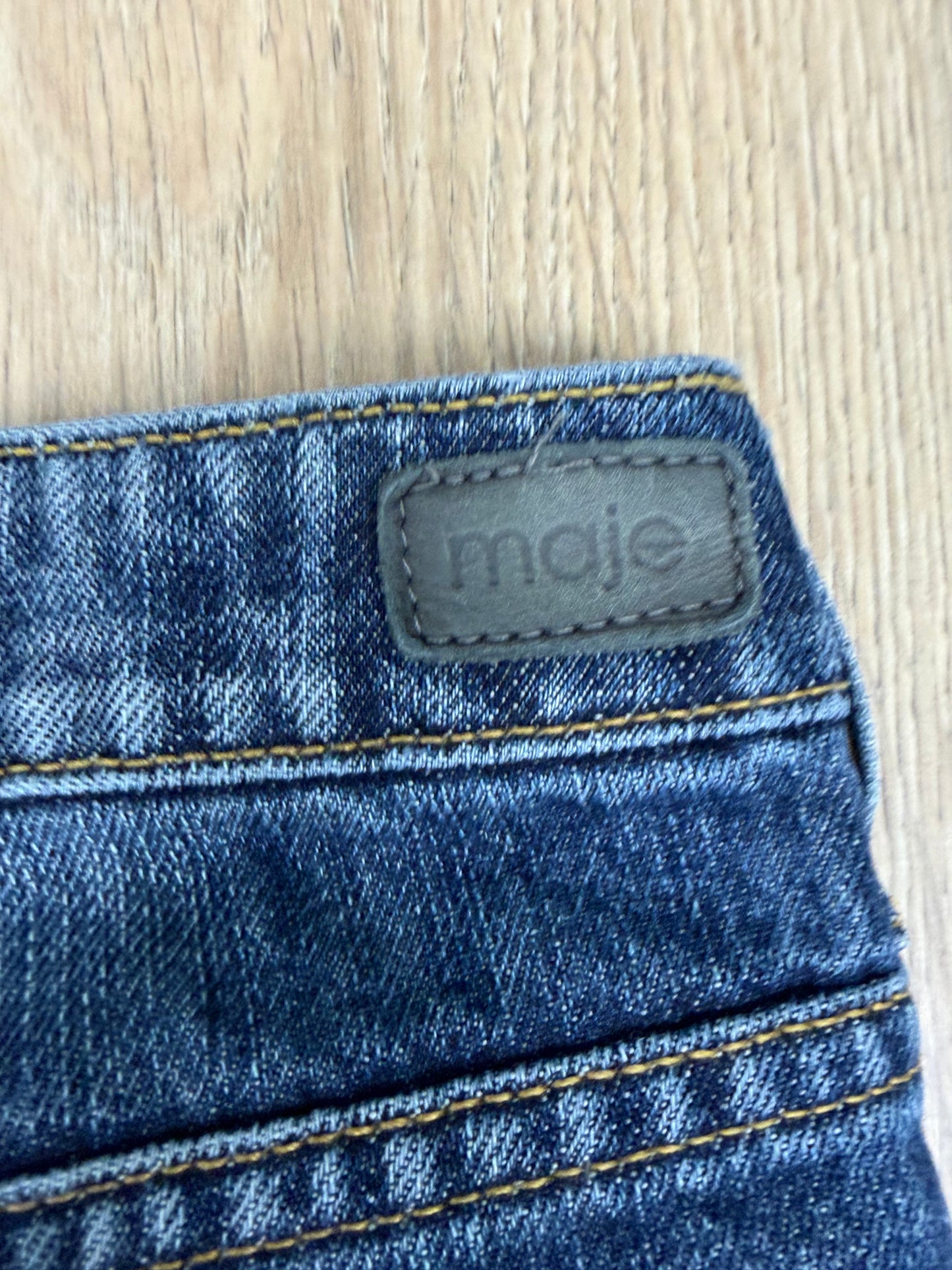 Short en jean Maje femme bleu taille 38