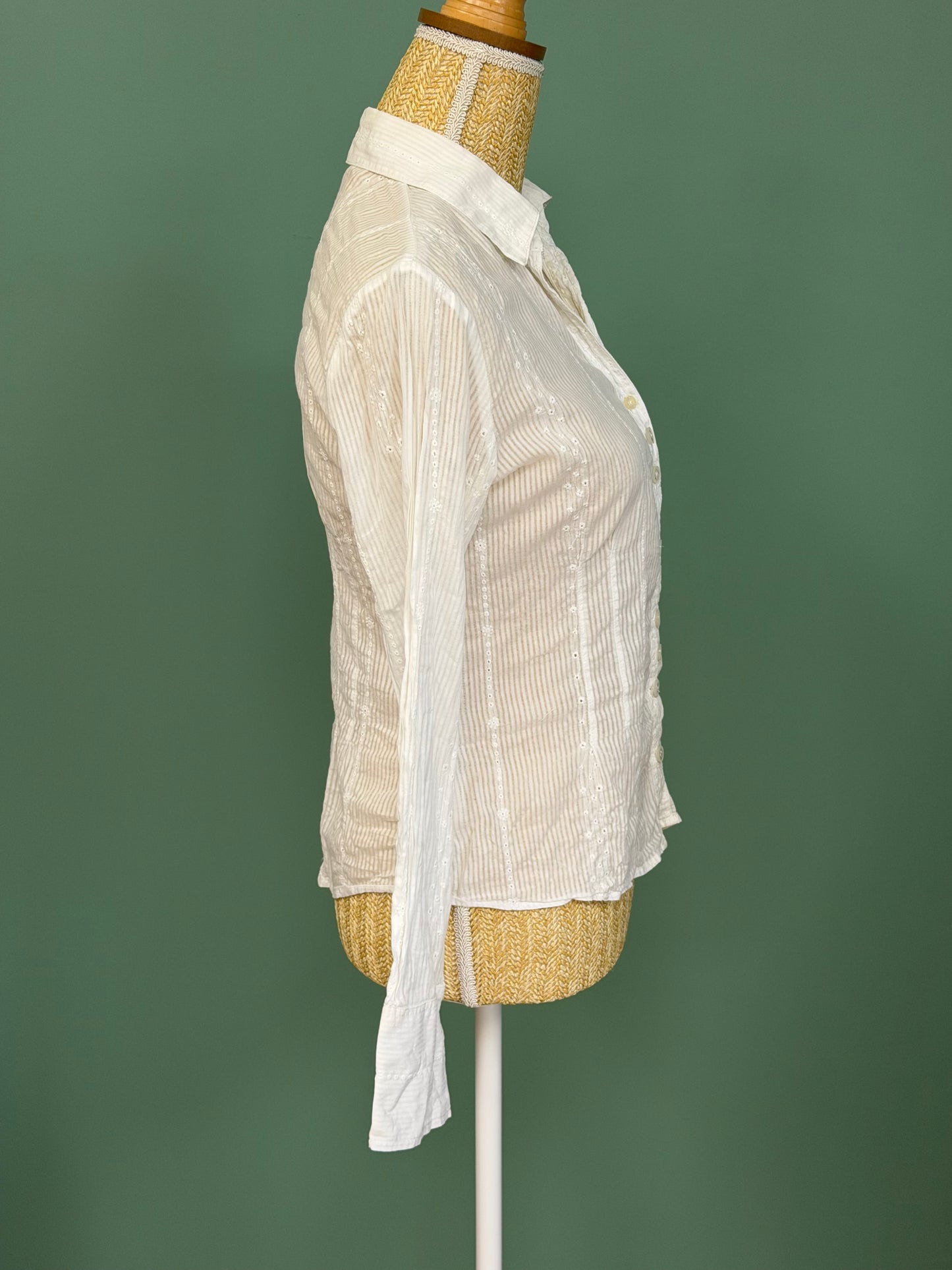Chemise blanche en coton femme taille 38