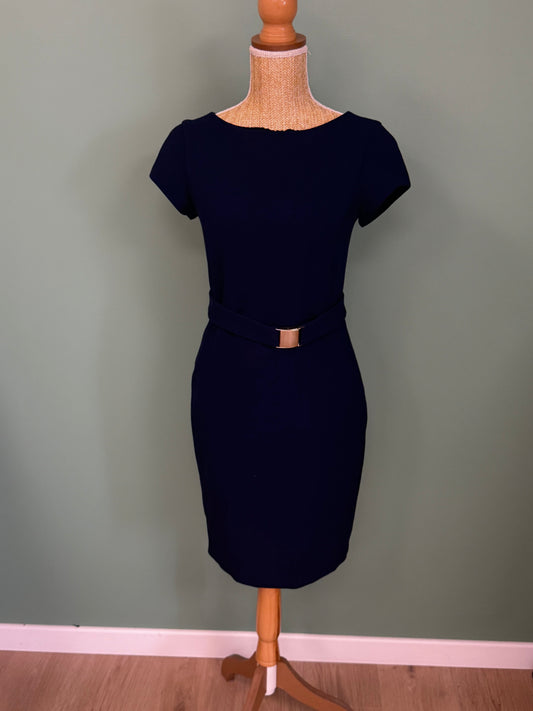Robe fourreau bleu marine Zara Basic femme taille M