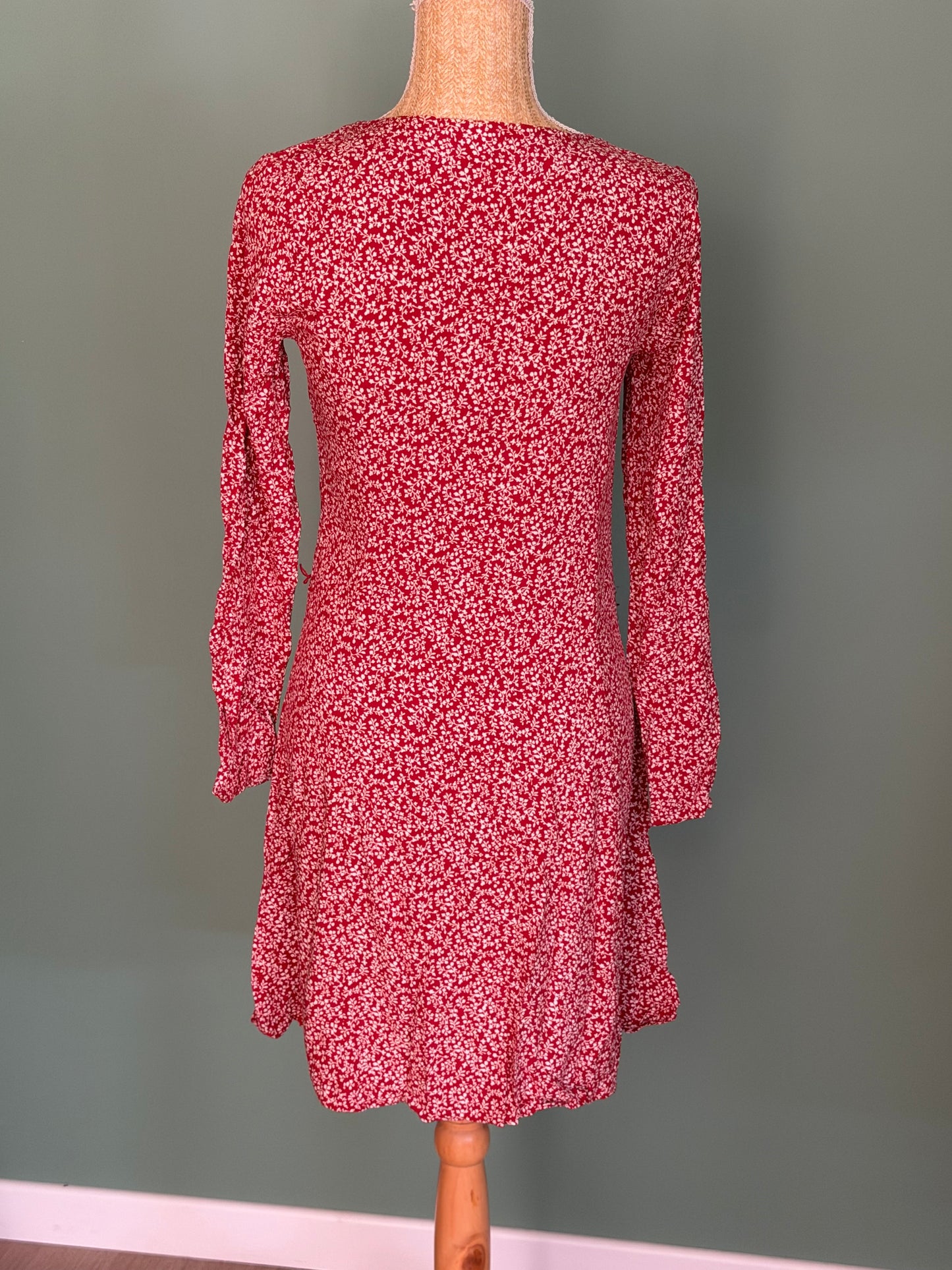 Robe rouge fleurie Anko – Taille S