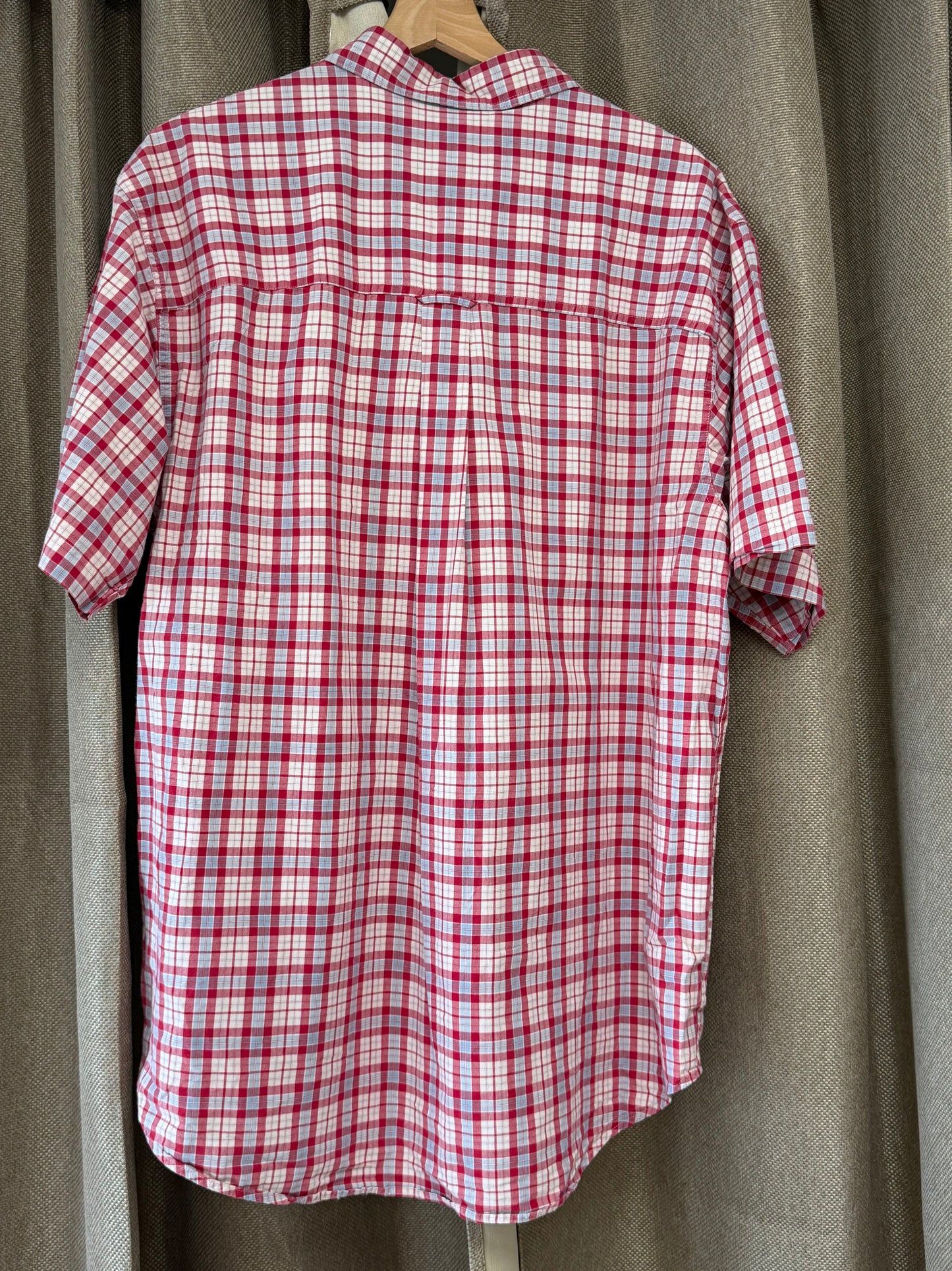 Chemise homme Chaps Ralph Lauren à carreaux rose/rouge