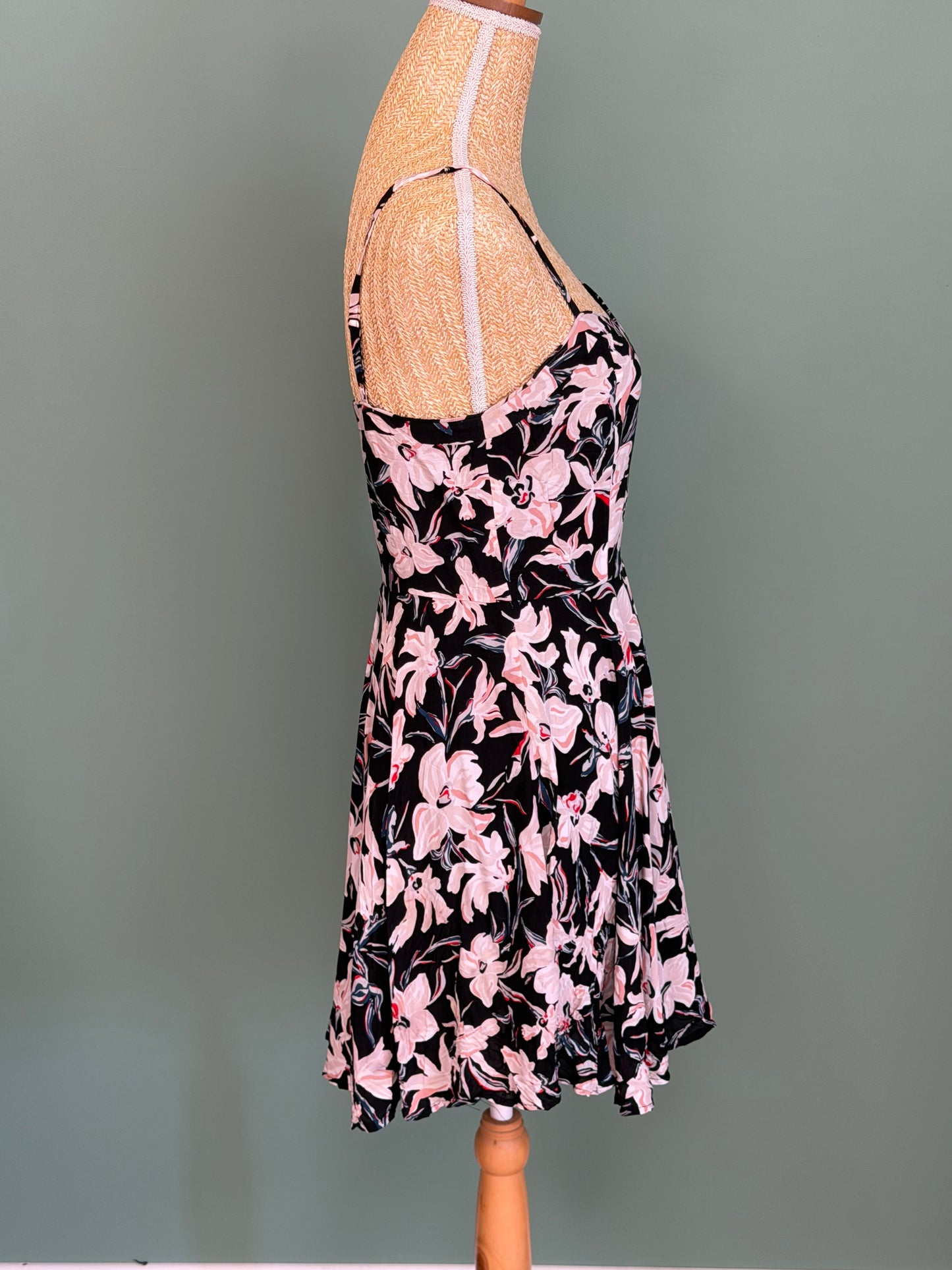 Robe fleurie noire Talula femme taille M