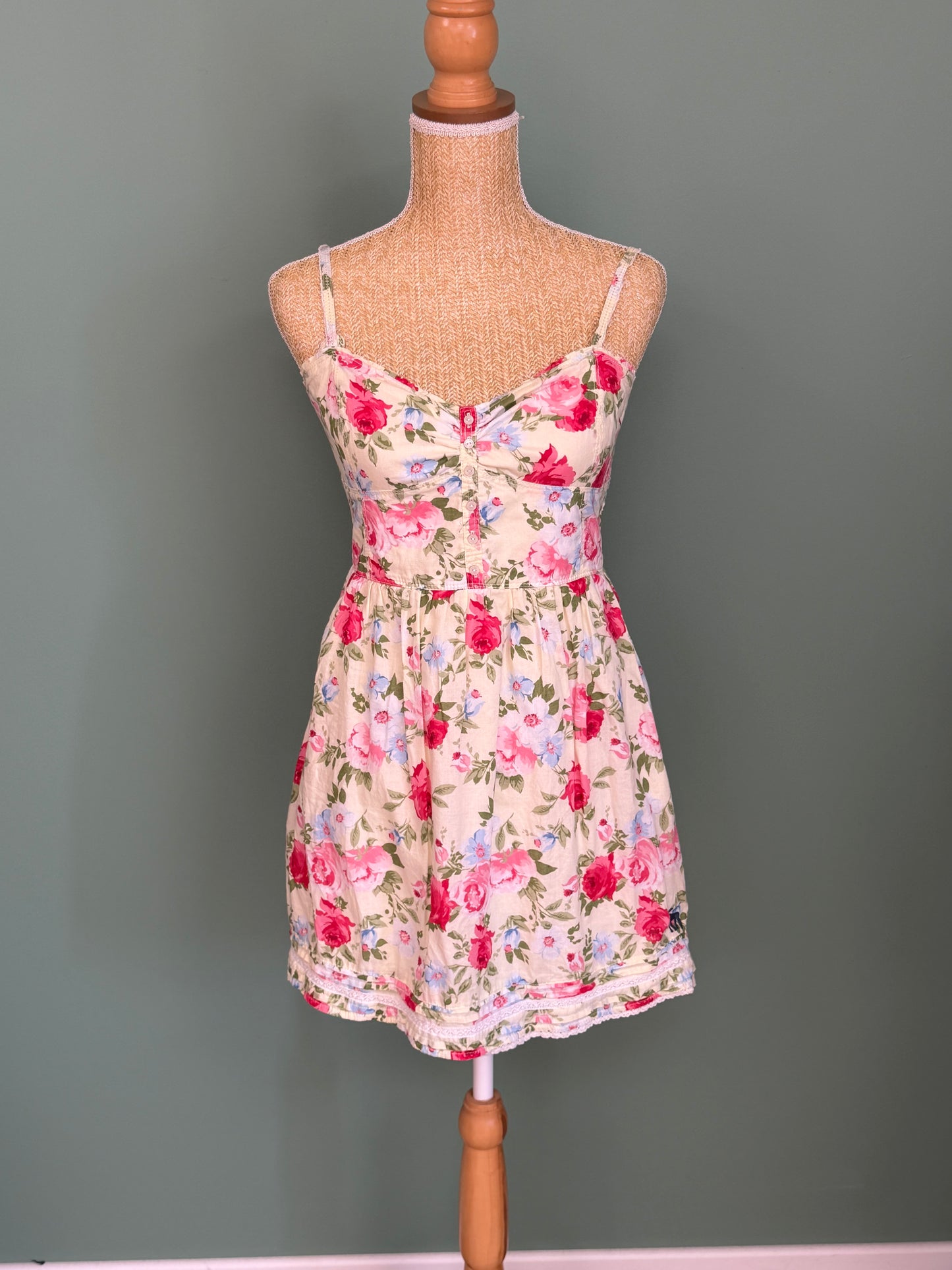 Robe fleurie Abercrombie & Fitch femme taille S en coton