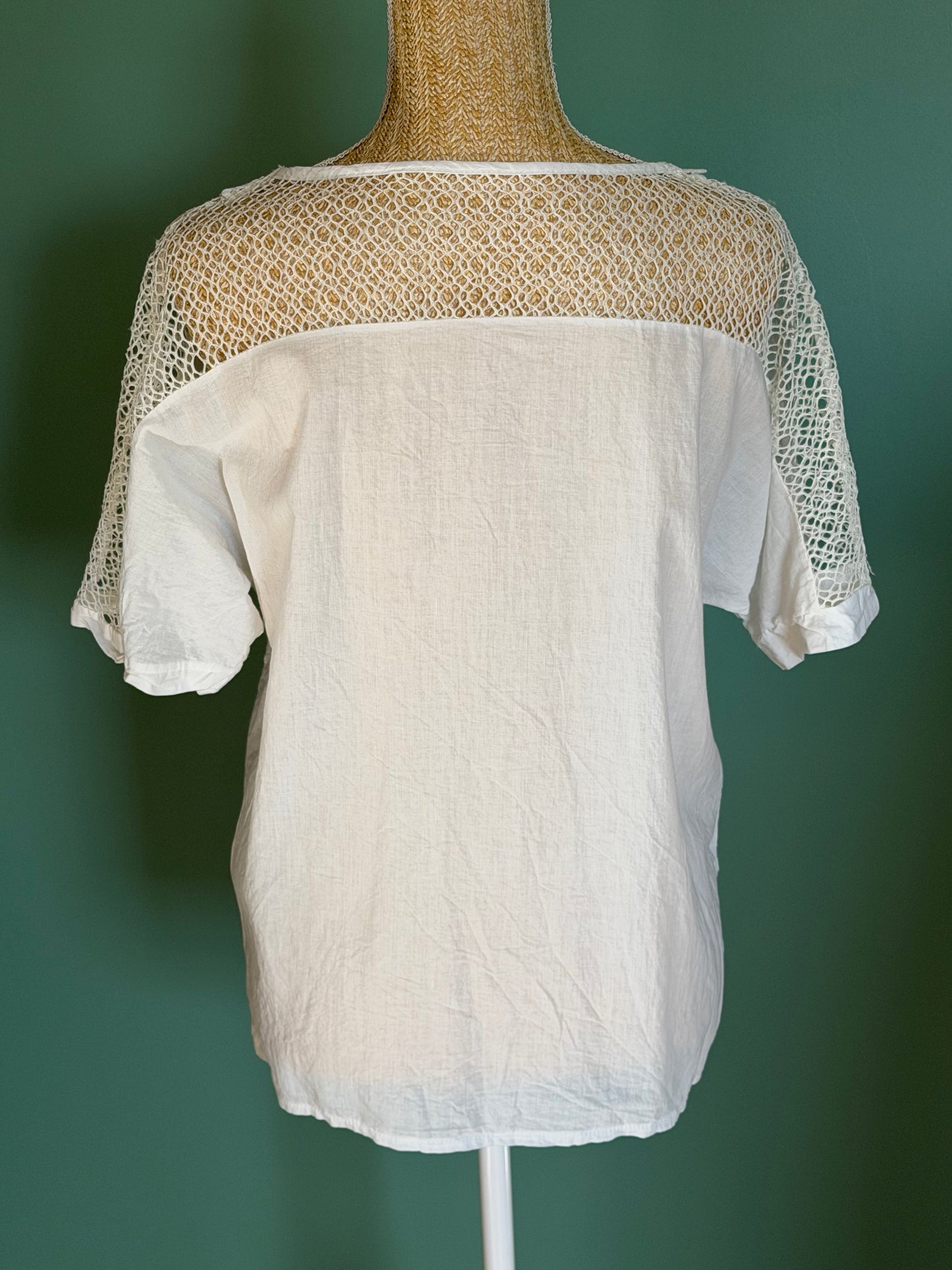 Blouse blanche bohème brodée