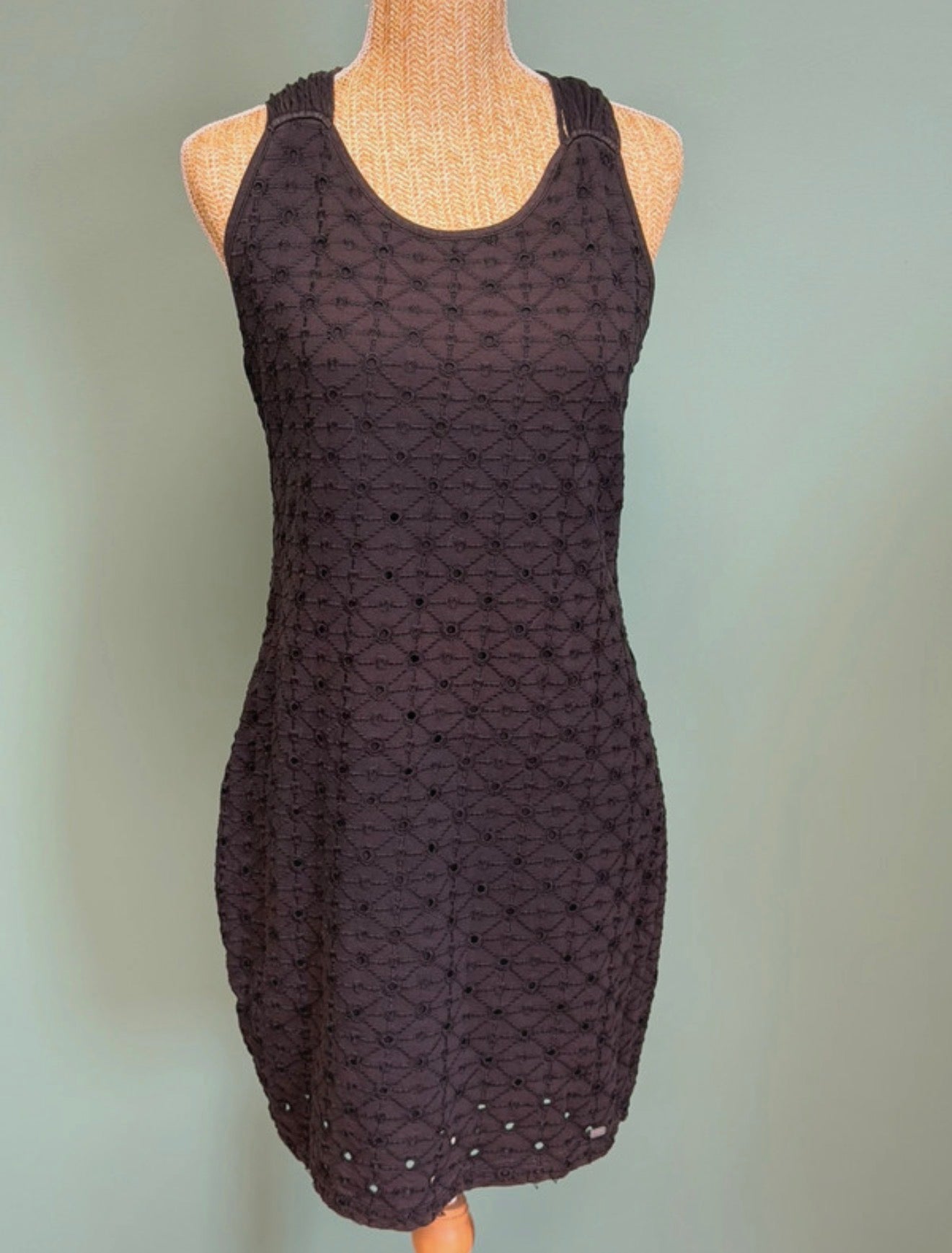 Robe The Festival Fringe noire ajourée - Superdry - Taille L
