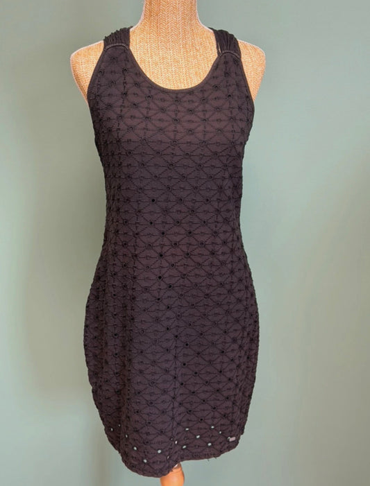 Robe The Festival Fringe noire ajourée - Superdry - Taille L