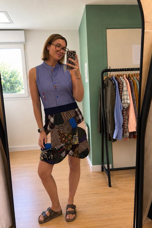 Robe Desigual patchwork en coton - Taille M