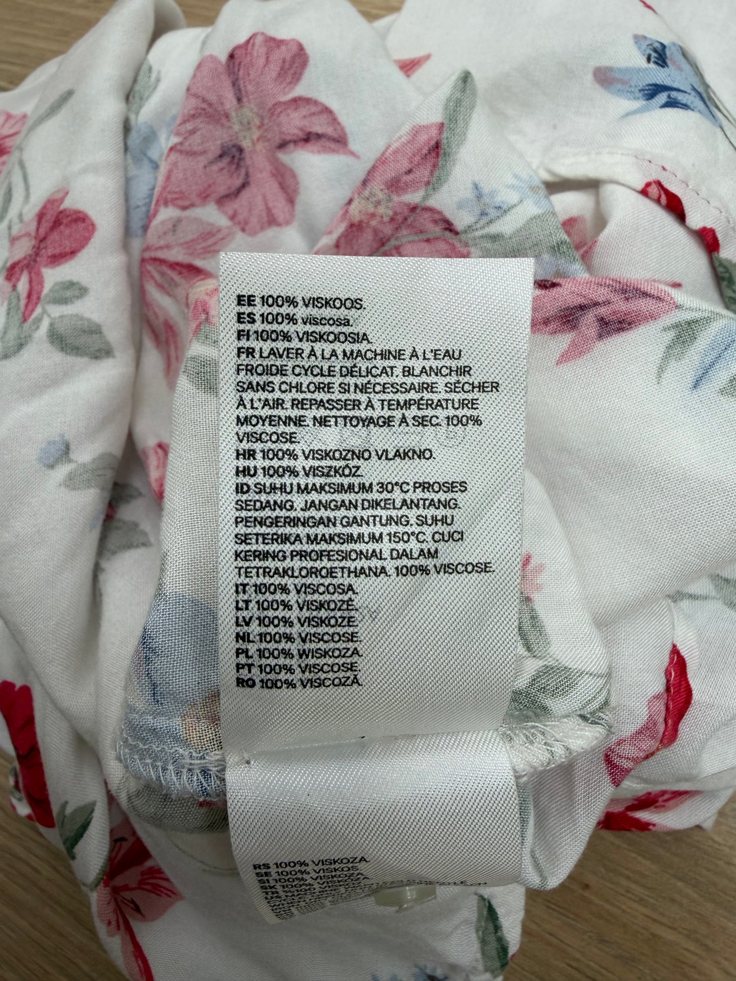 Robe H&M fleurie à fines bretelles - Taille M
