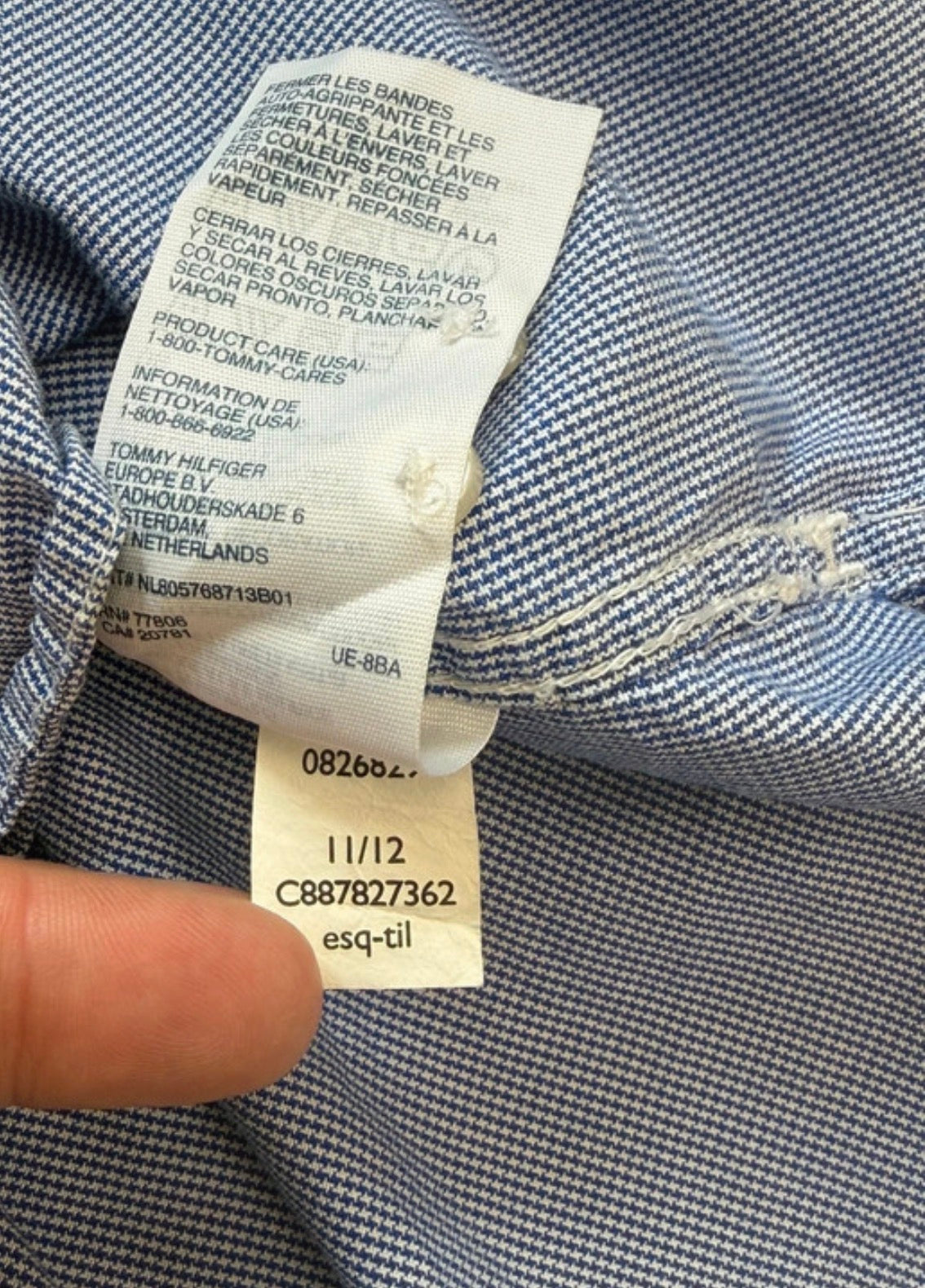 Chemise unis - Tommy Hilfiger – Taille M