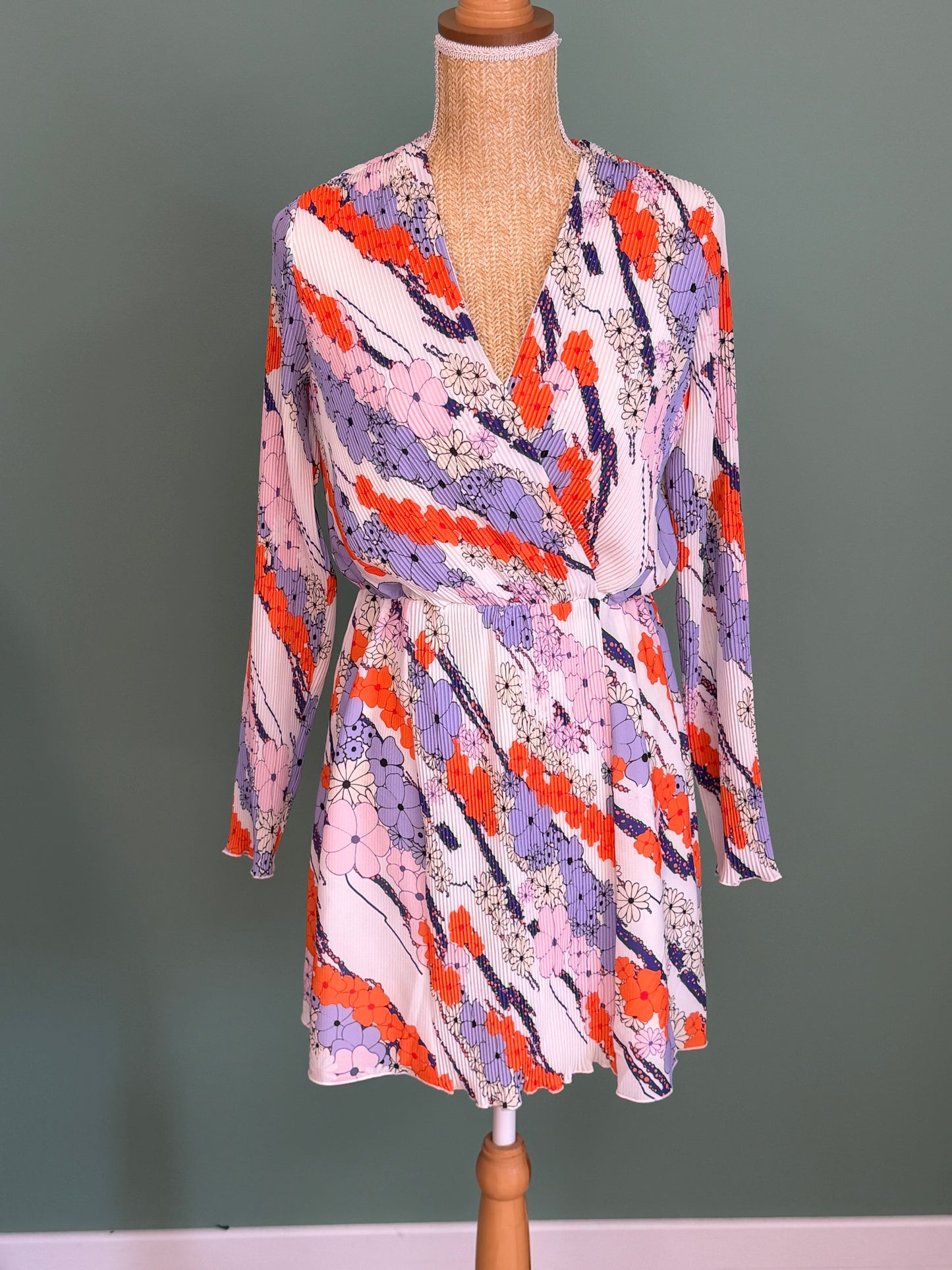 Robe plissée fleurie Carven Édition Limitée La Redoute femme taille 40