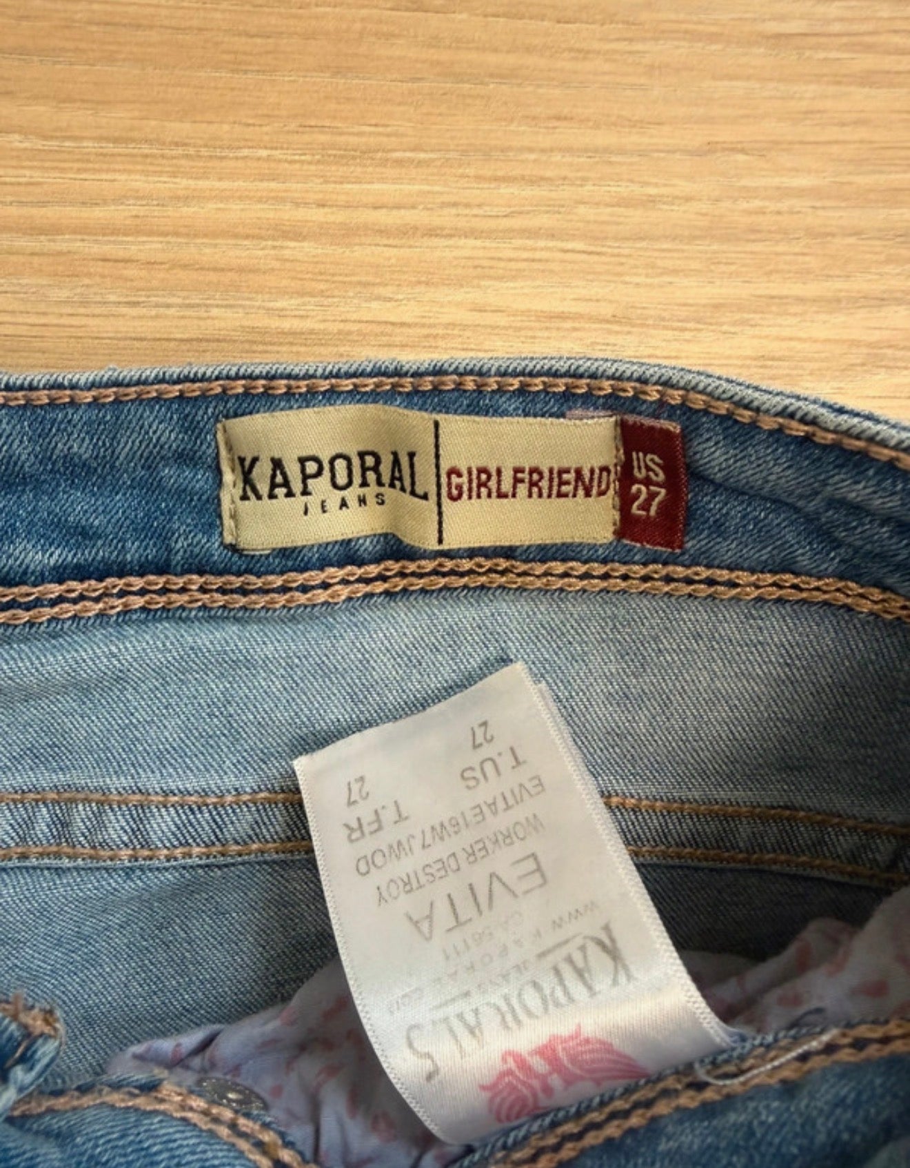 Jean Kaporal 5 Evita Worker Destroy – Jean Slim Destroy - Taille S