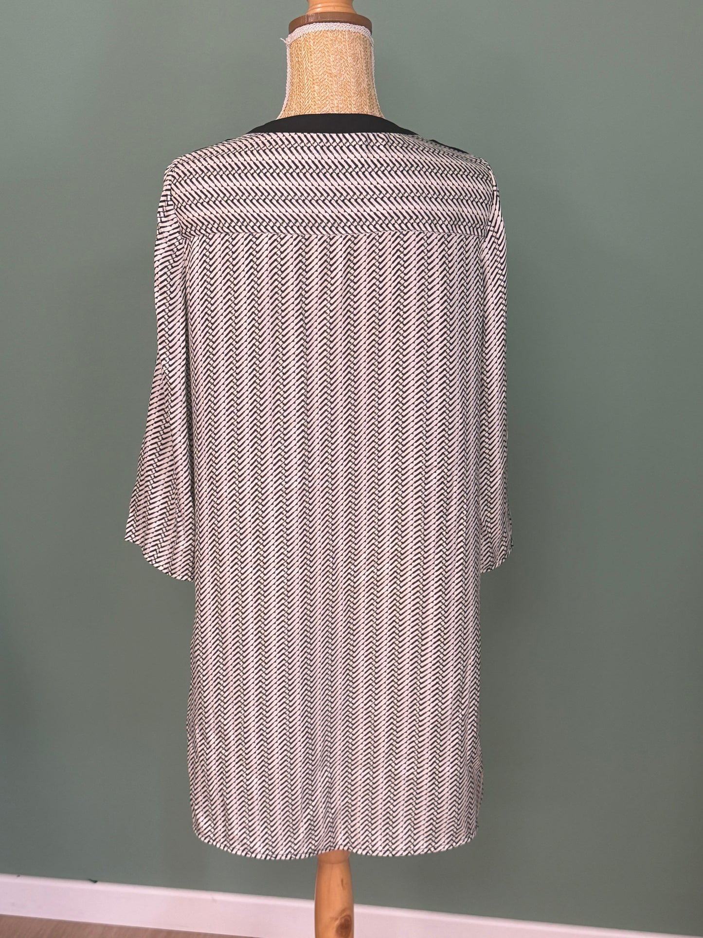 Robe imprimée noire et blanche Promod femme taille L
