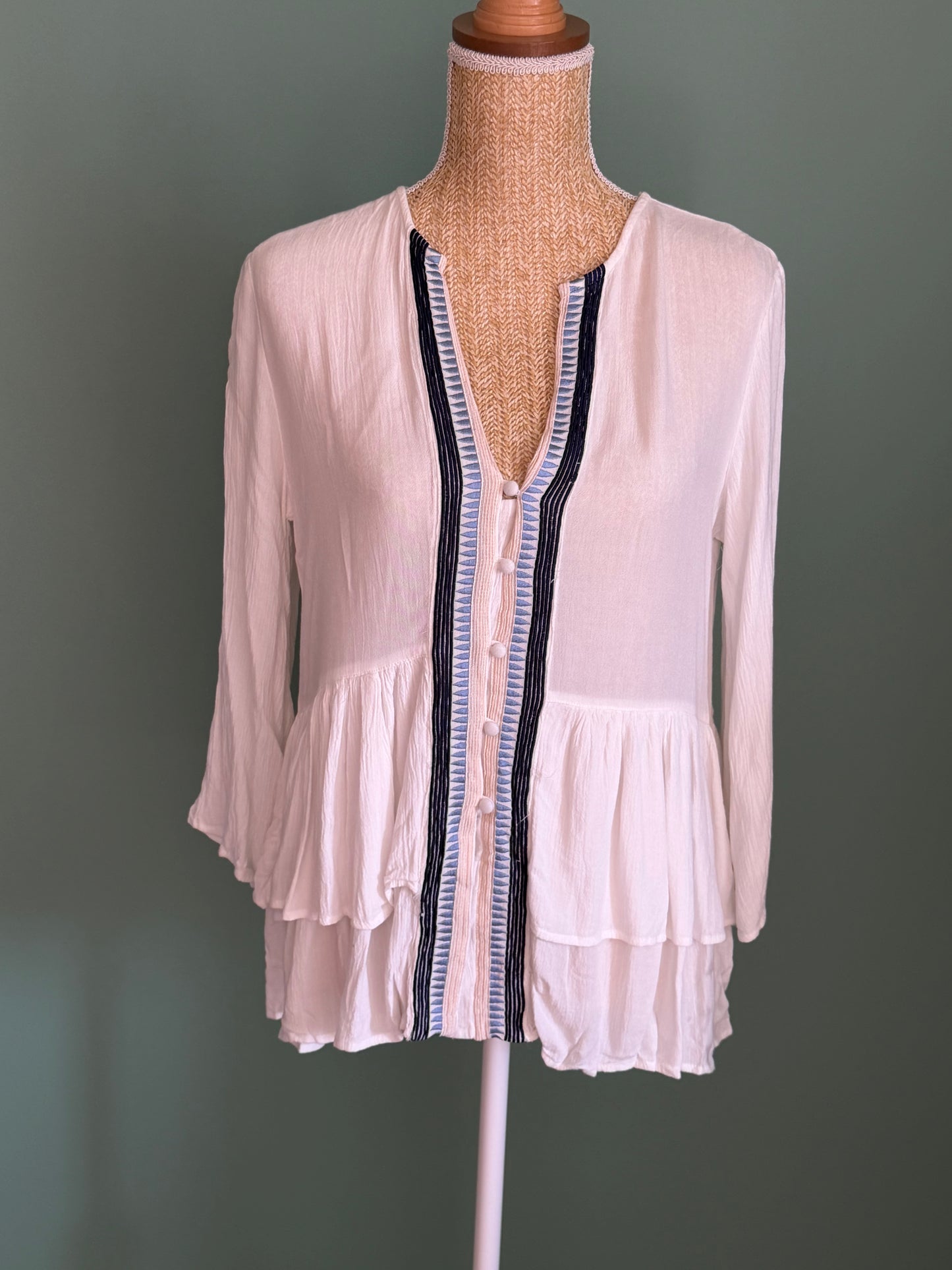 Blouse fluide blanche – Taille XS