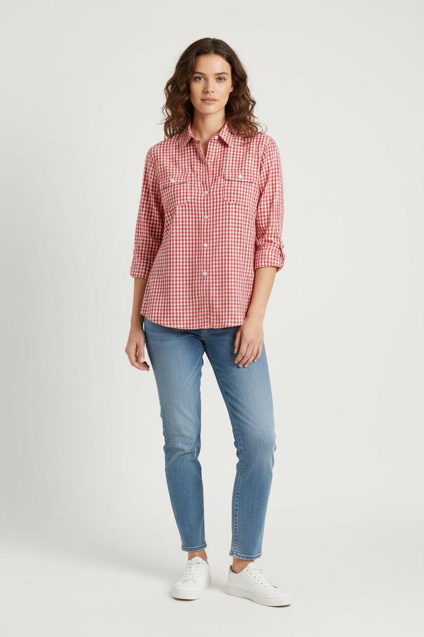 Chemise Tommy Hilfiger à carreaux vichy