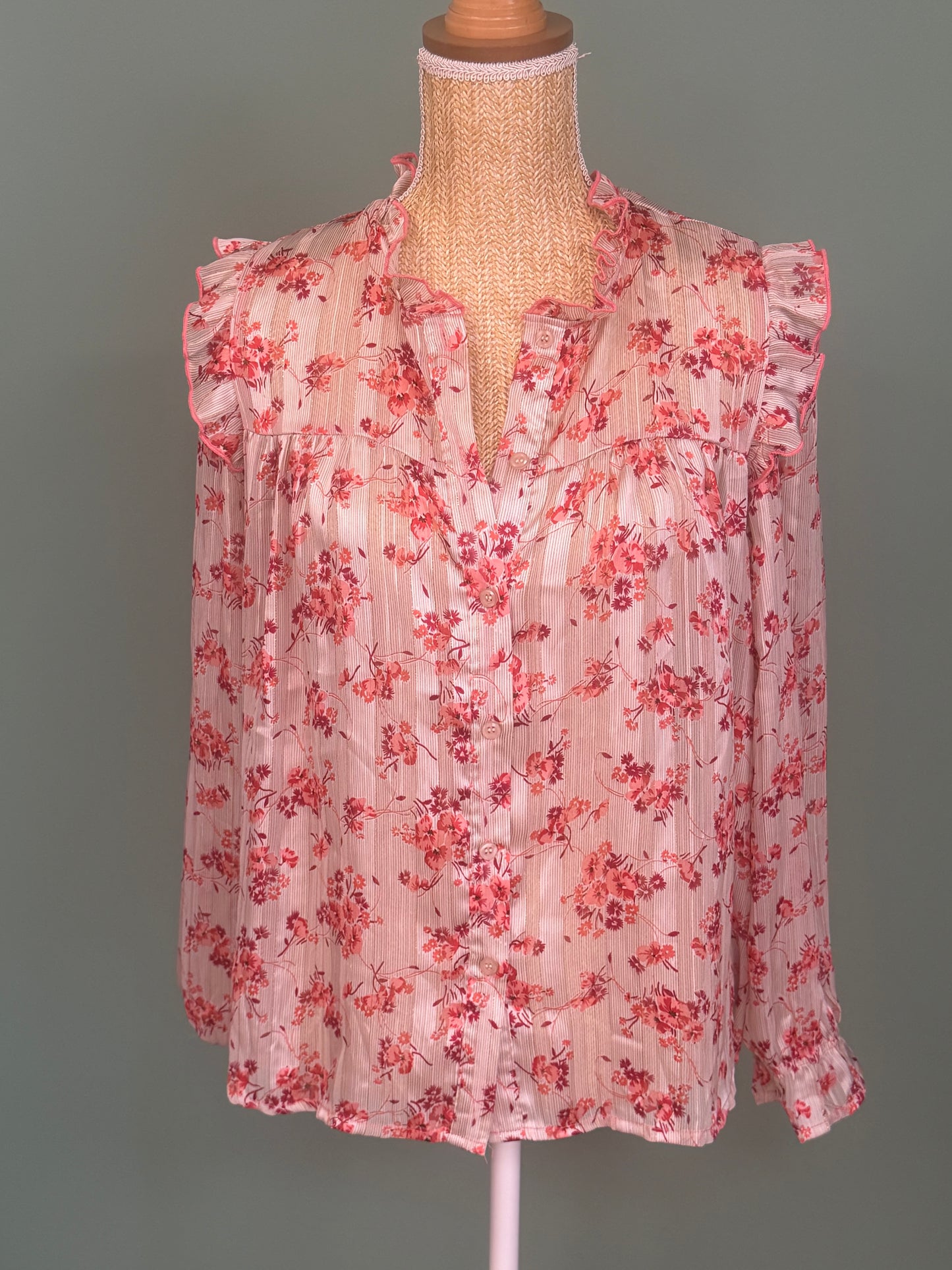 Blouse fleurie rose Rubylee femme taille S