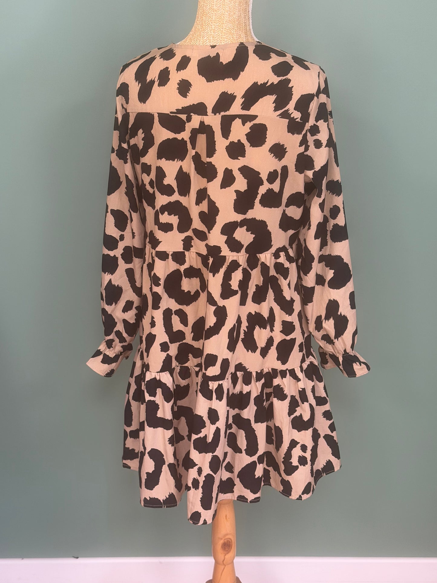 Robe léopard beige et noire Jubylee femme taille M