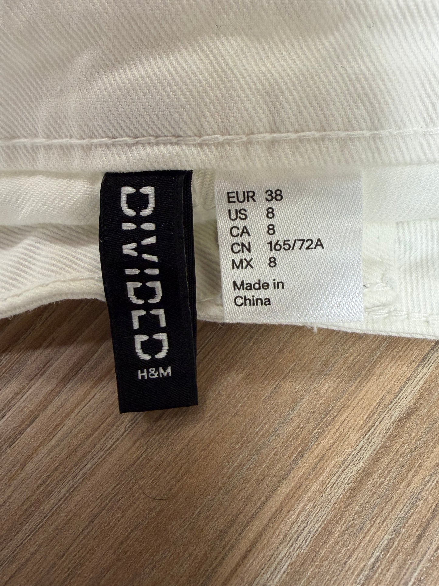 Short blanc en dentelle H&M Divided femme taille 38