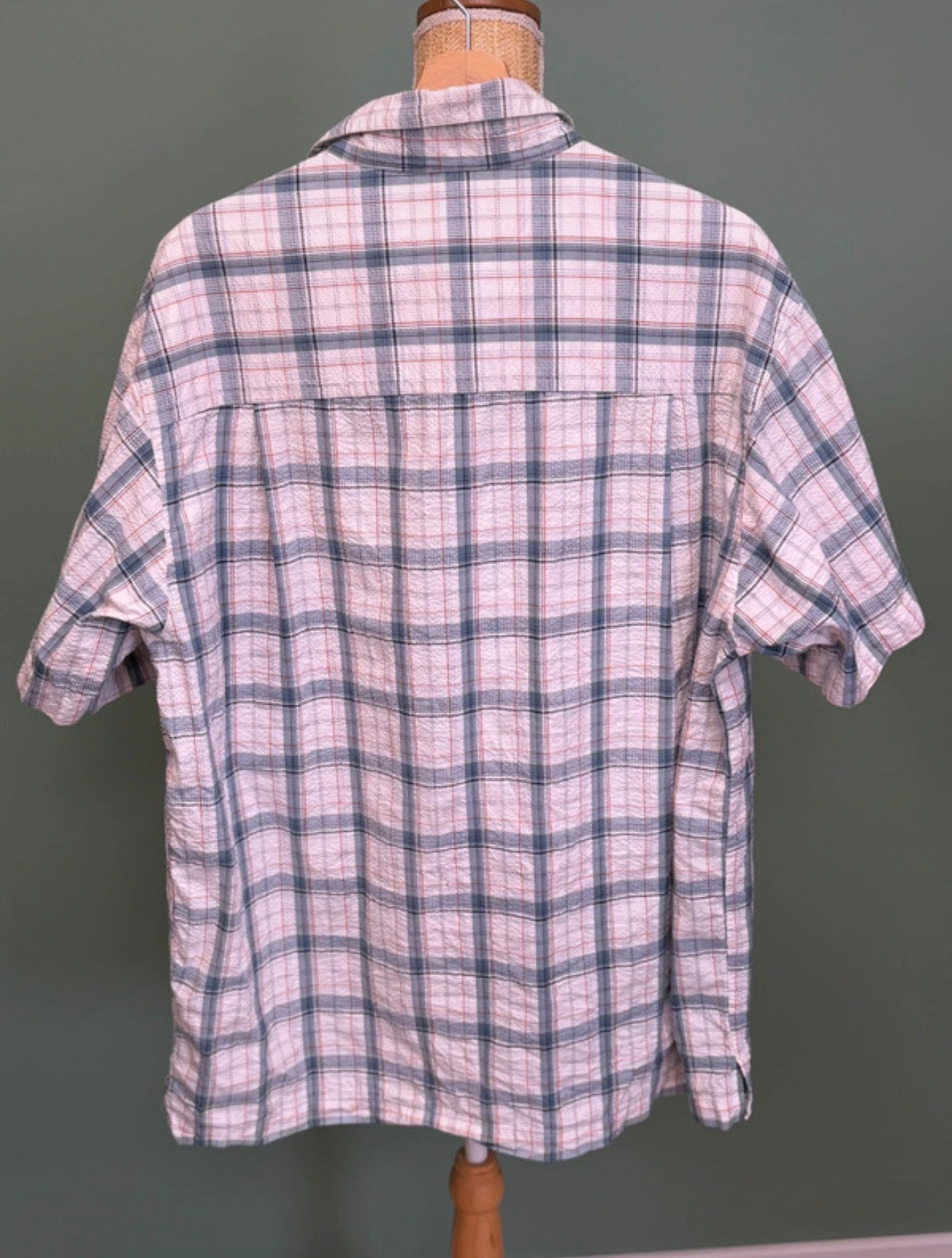 Chemise à carreaux bleu ciel & blanc - Chaps Ralph Lauren - Taille XL