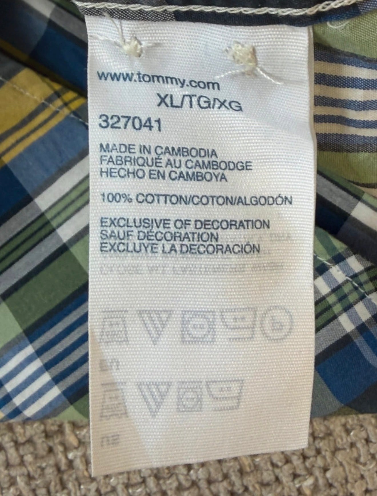 Chemise à carreaux - Tommy Hilfiger - Taille XXL