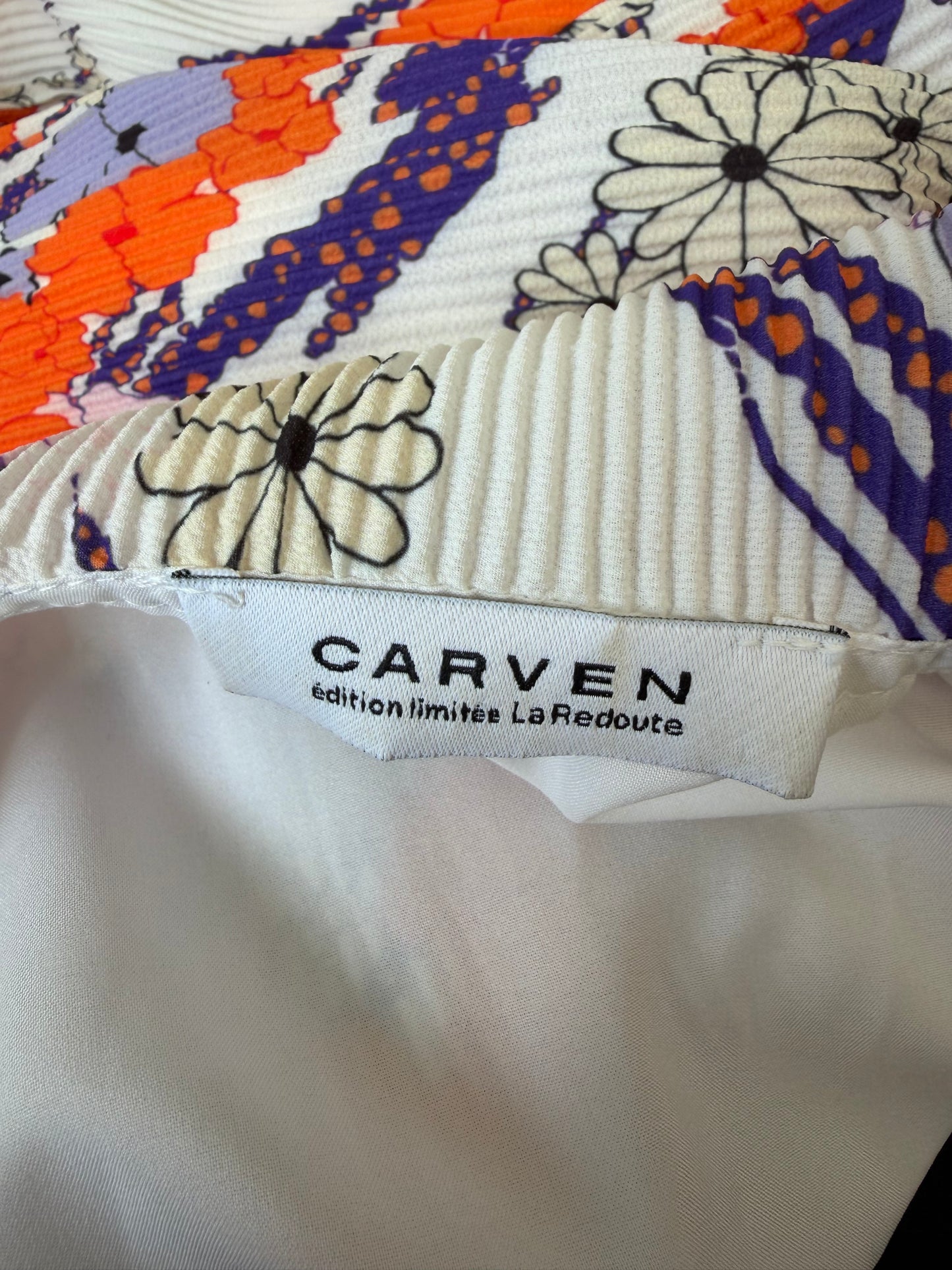 Robe plissée fleurie Carven Édition Limitée La Redoute femme taille 40