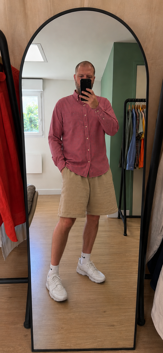 Chemise Stretch Carreaux - Tommy Hilfiger - L