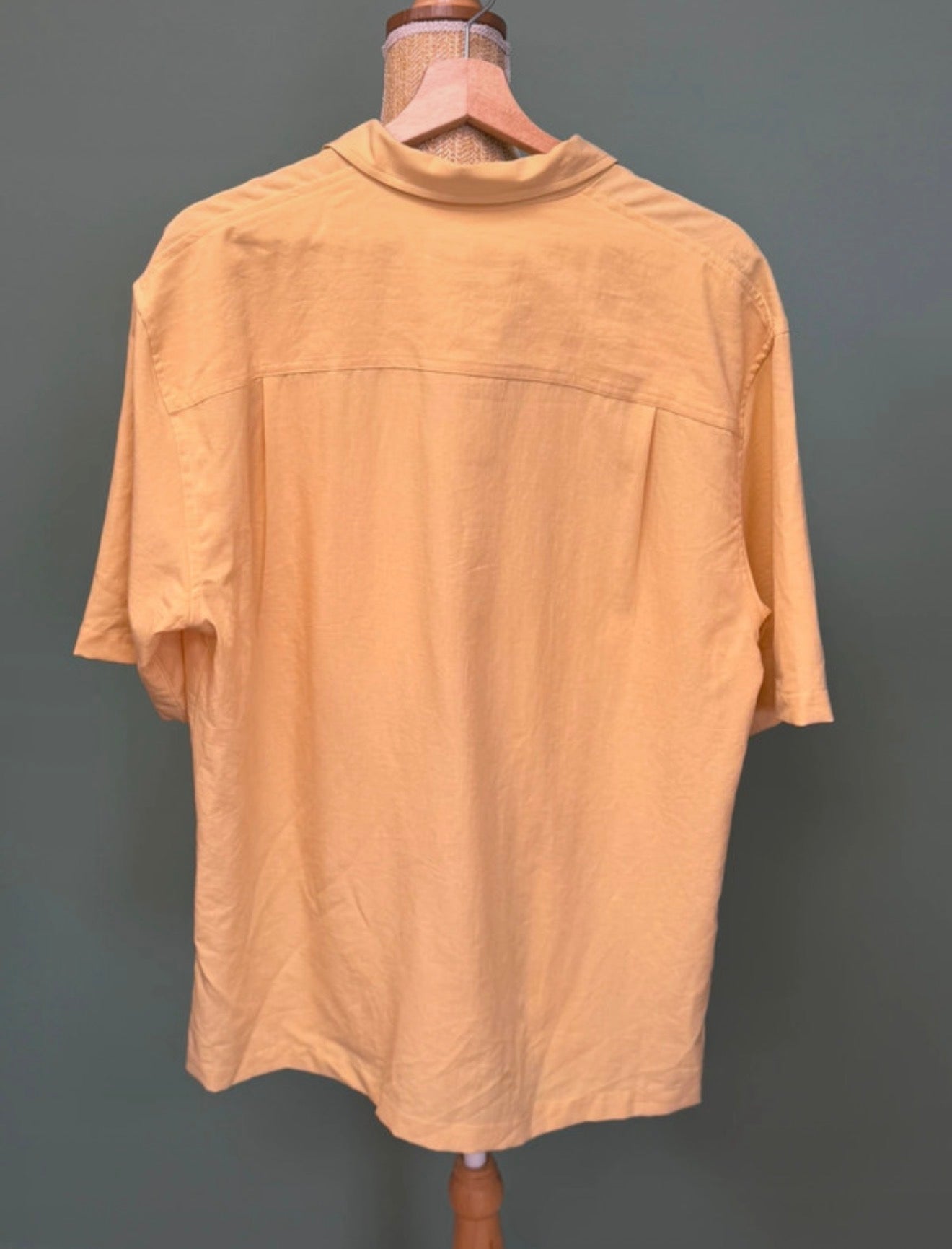 Chemise jaune pastel manches courtes - Woolrich - Taille L