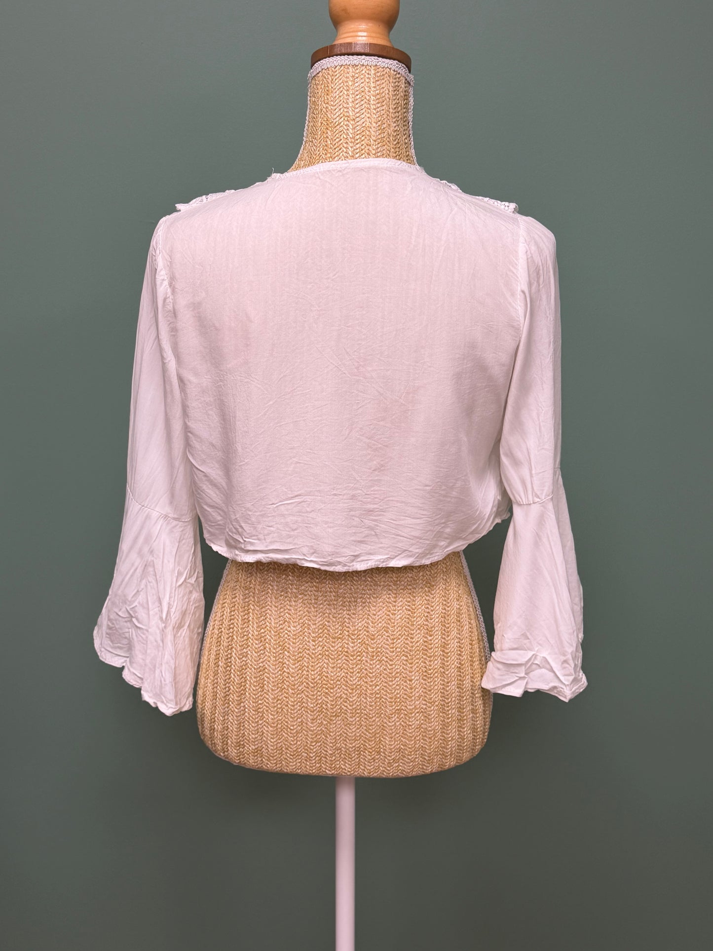 Boléro bohème blanc en dentelle
