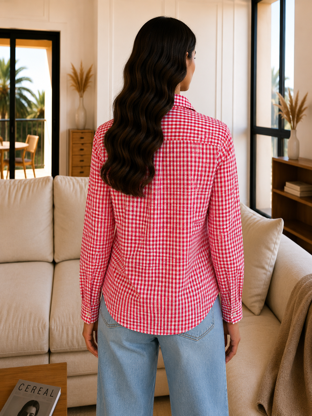 Chemise à Carreaux Vichy -Tommy Hilfiger - L Tommy Hilfiger